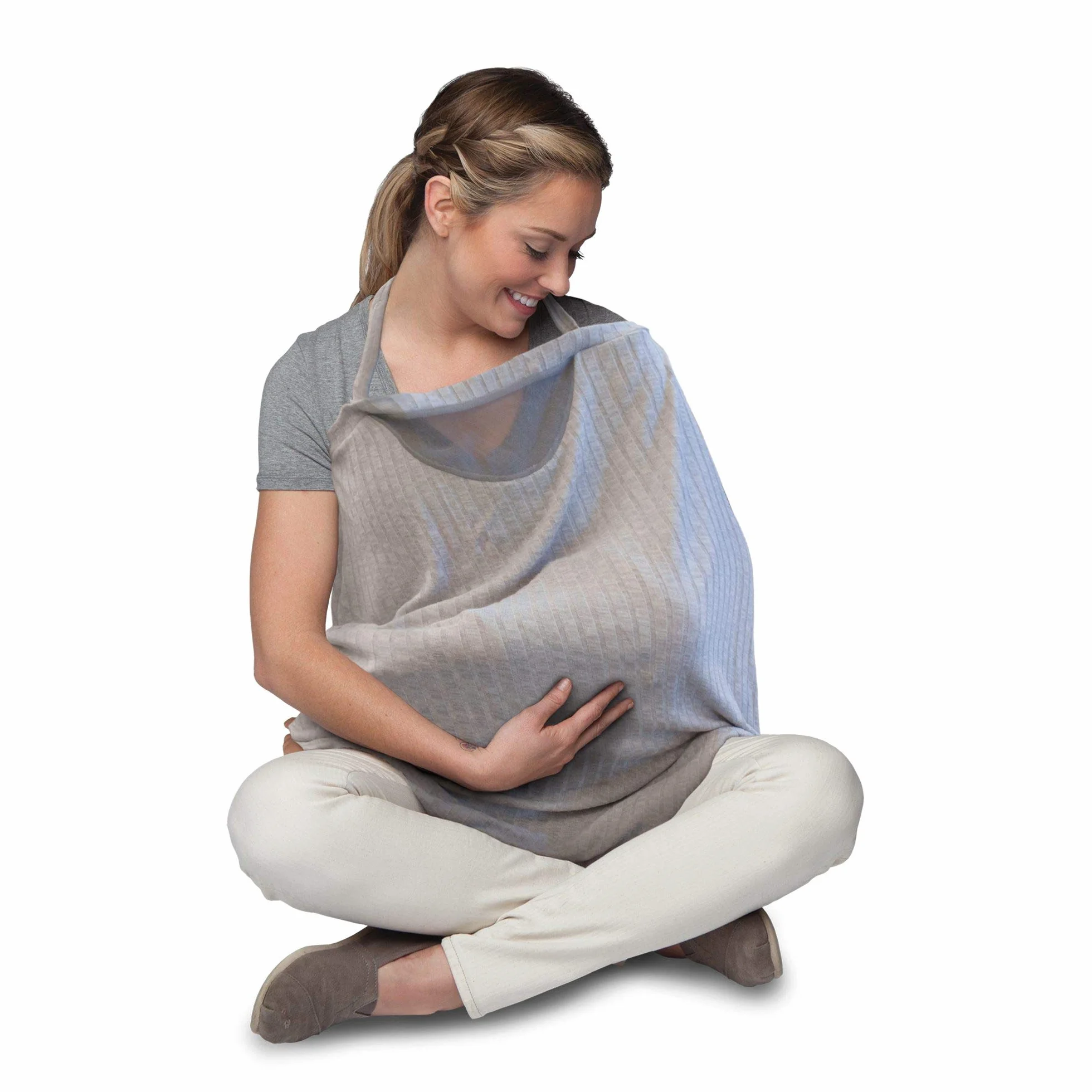 Chicco Écharpe d'allaitement Boppy Infinity 17 cm Gris