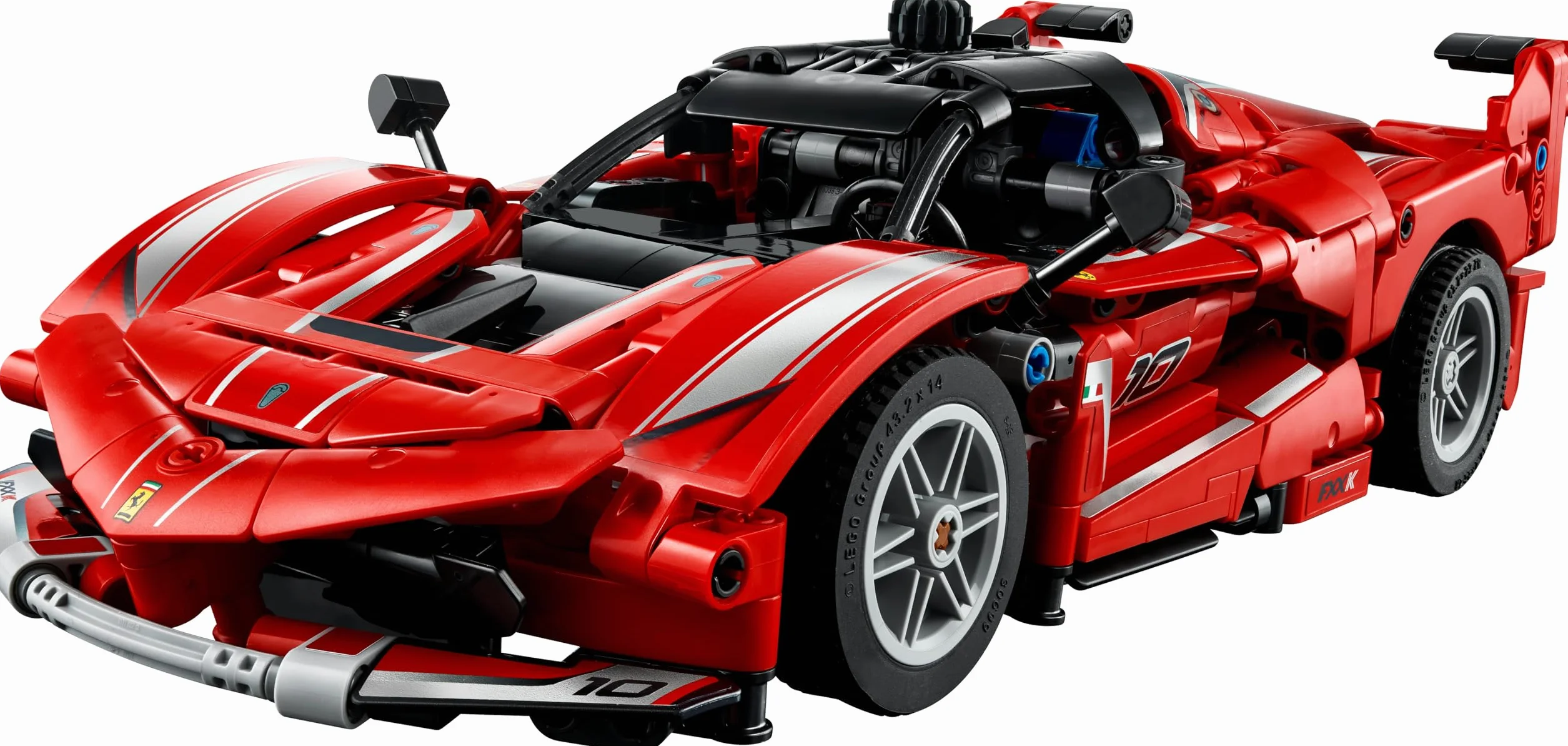 LEGO Technic Ferrari FXX K Voiture de Course Maquette de Construction Moteur V12 Différentiel Pistons Mobiles Cadeau 10 Ans 42212
