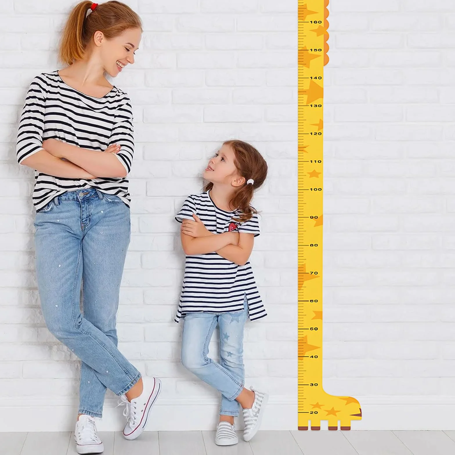 Volumoon Toise de Hauteur pour Enfants, Tableau de Croissance, Règle de Mesure Décoration Salle