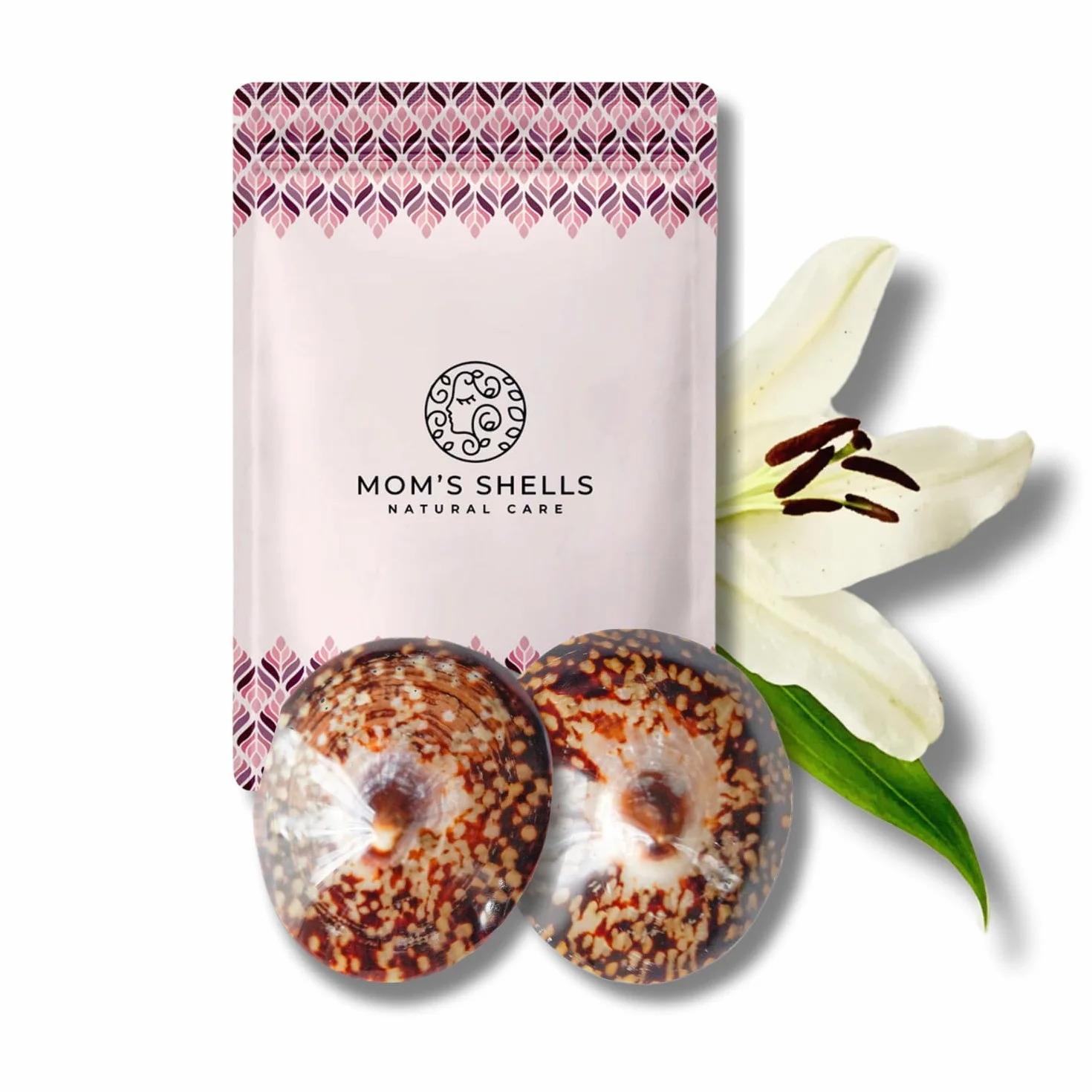 MOM’S SHELLS Essentiel Coquillages d’allaitement en nacre Taille M 5.5/6cm Anti Crevasse Lait Maternel