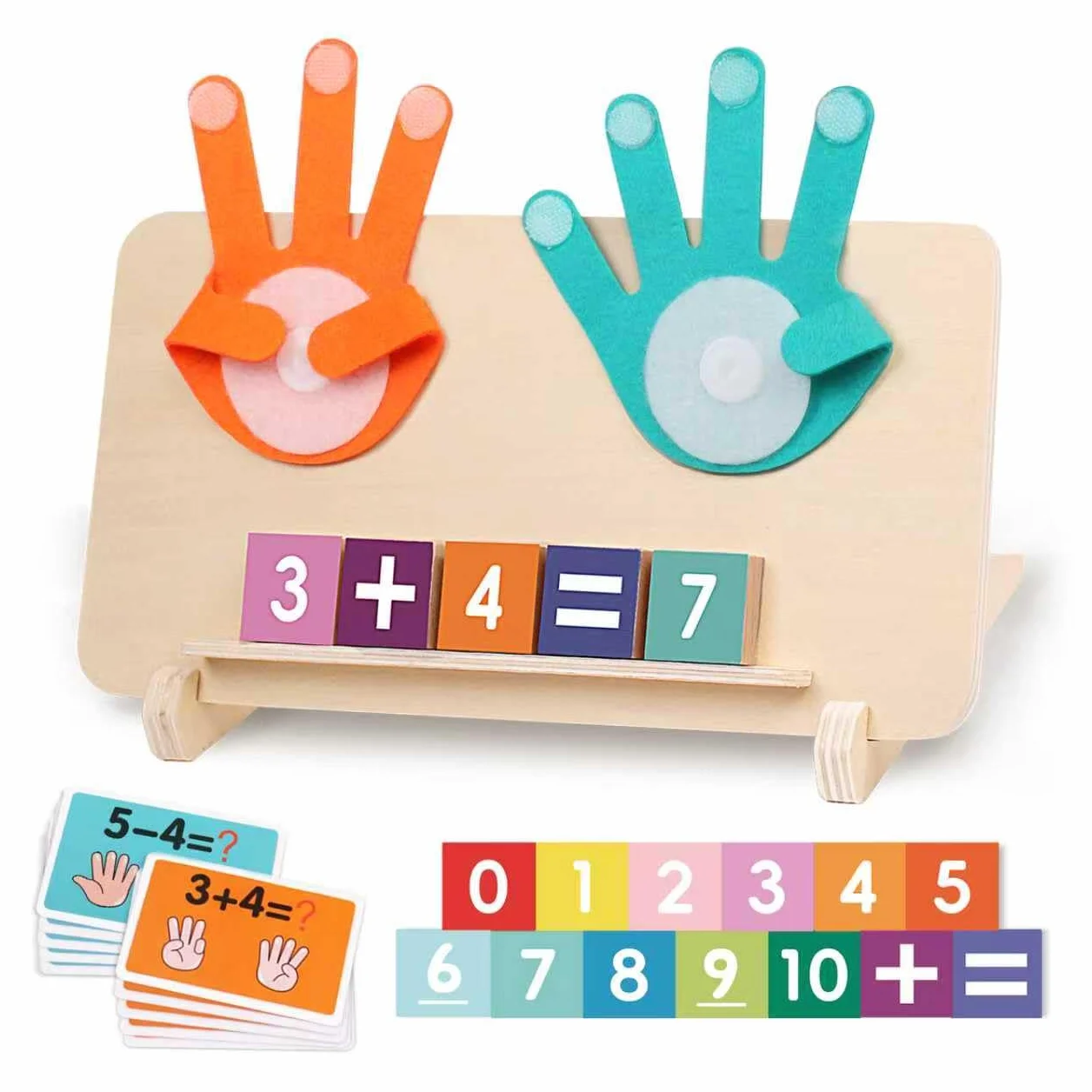 Jouets Montessori Mathématiques Jouet de Comptage en Bois pour Enfants 3-5 Ans Apprendre à Compter Éducatif Préscolaire