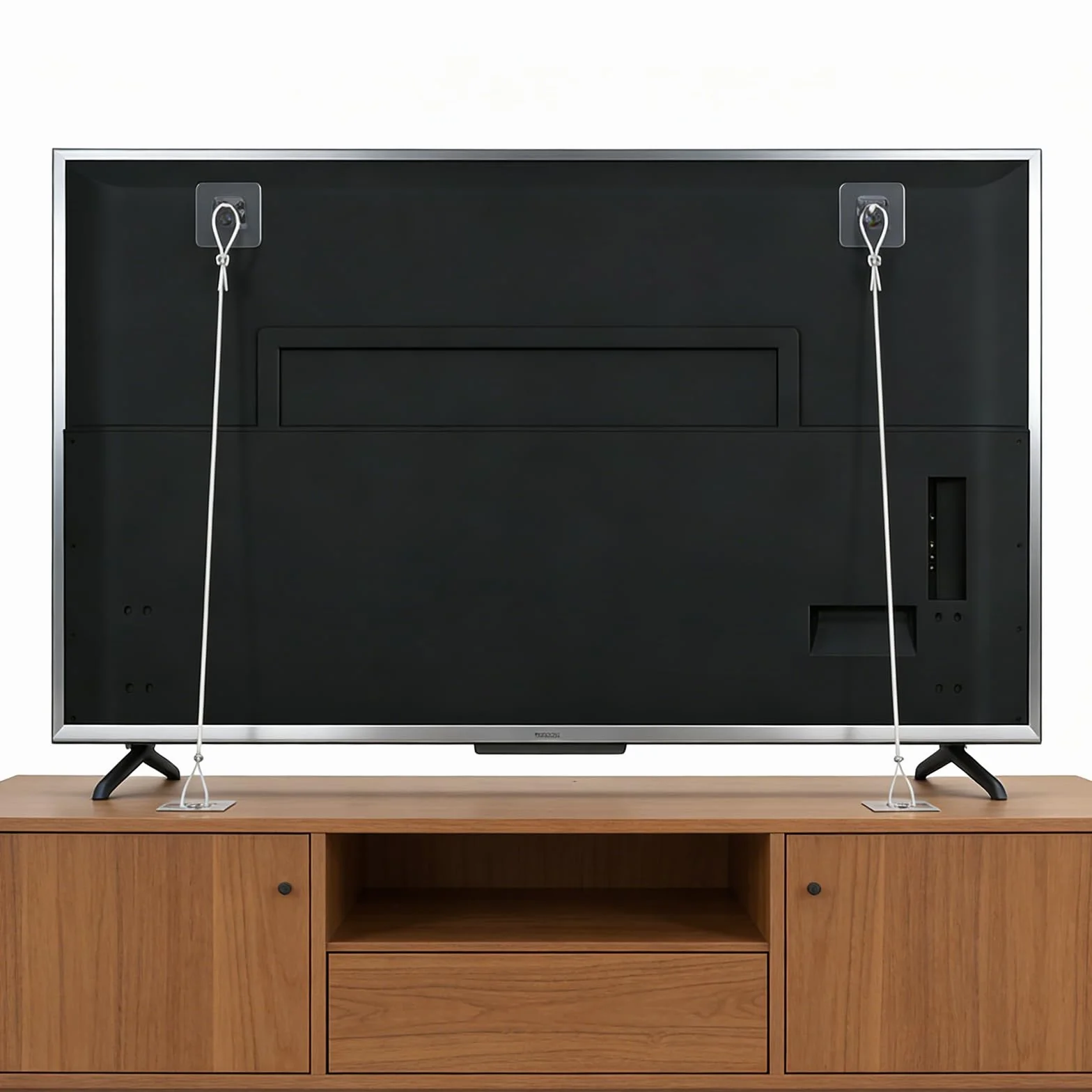 Sangles Anti-Basculement pour TV et Meubles, Sécurité Réglable sans perçage, Fixation Murale