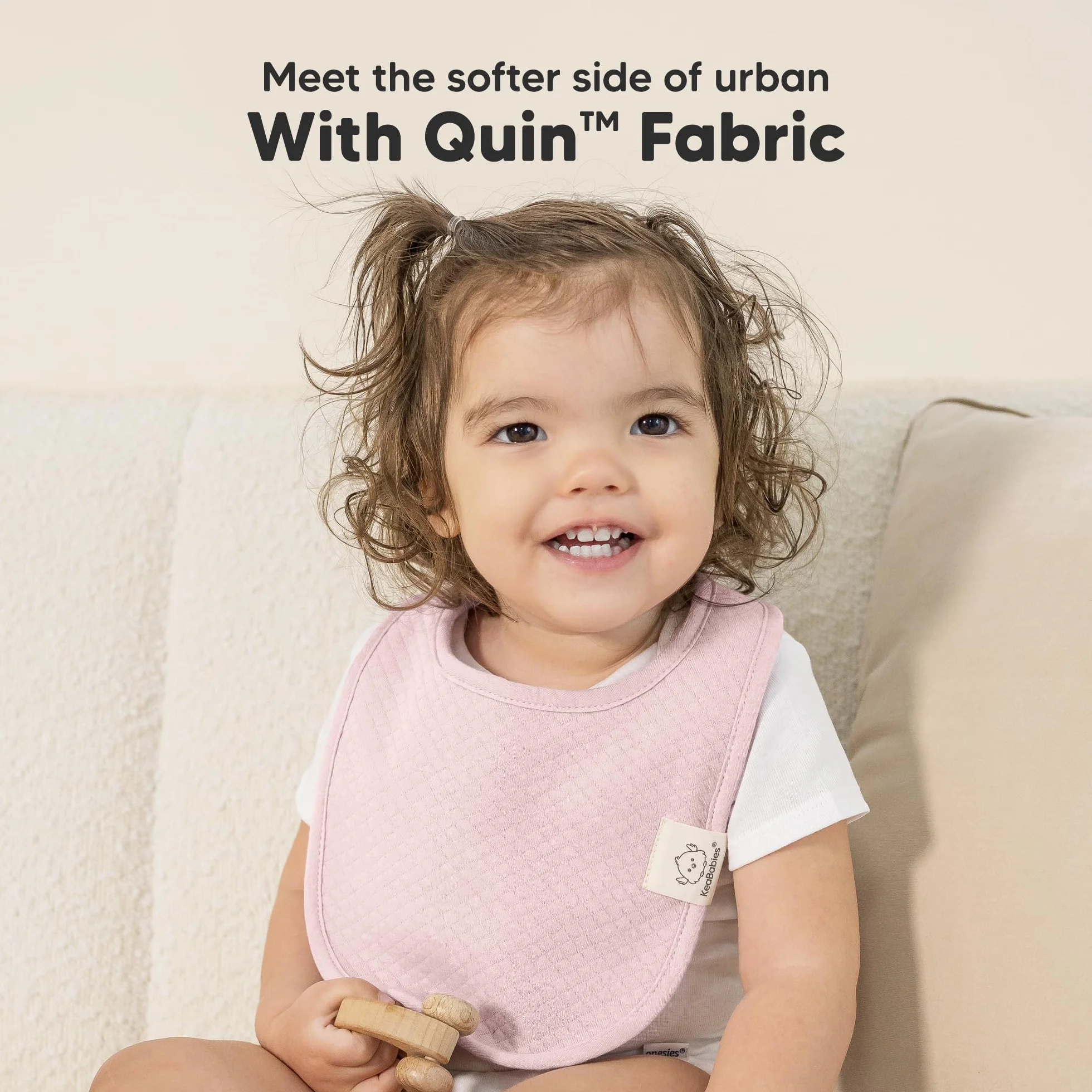KeaBabies 8-Pack Bavoirs Bébé en Coton Anti-bave Fille et Garçon
