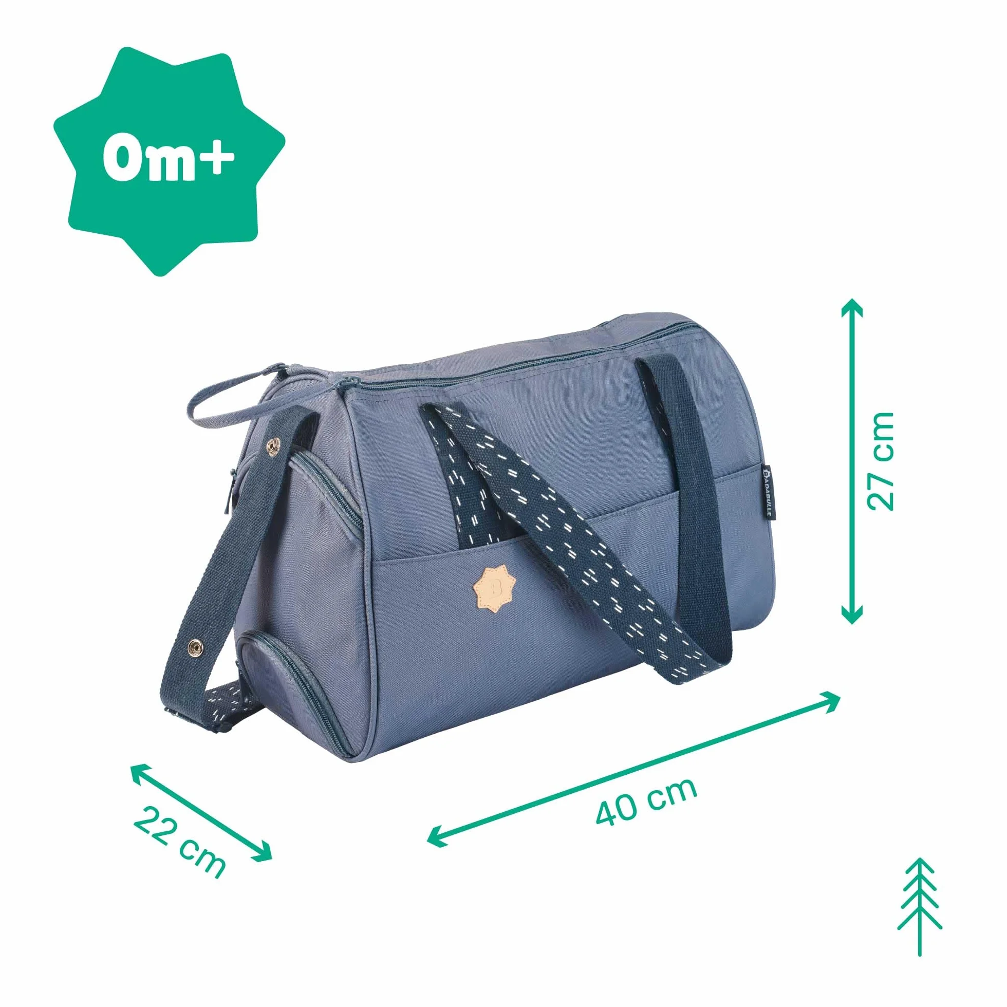 Badabulle Sac à langer Pocketstyle 23L Grand Contenance Bleu