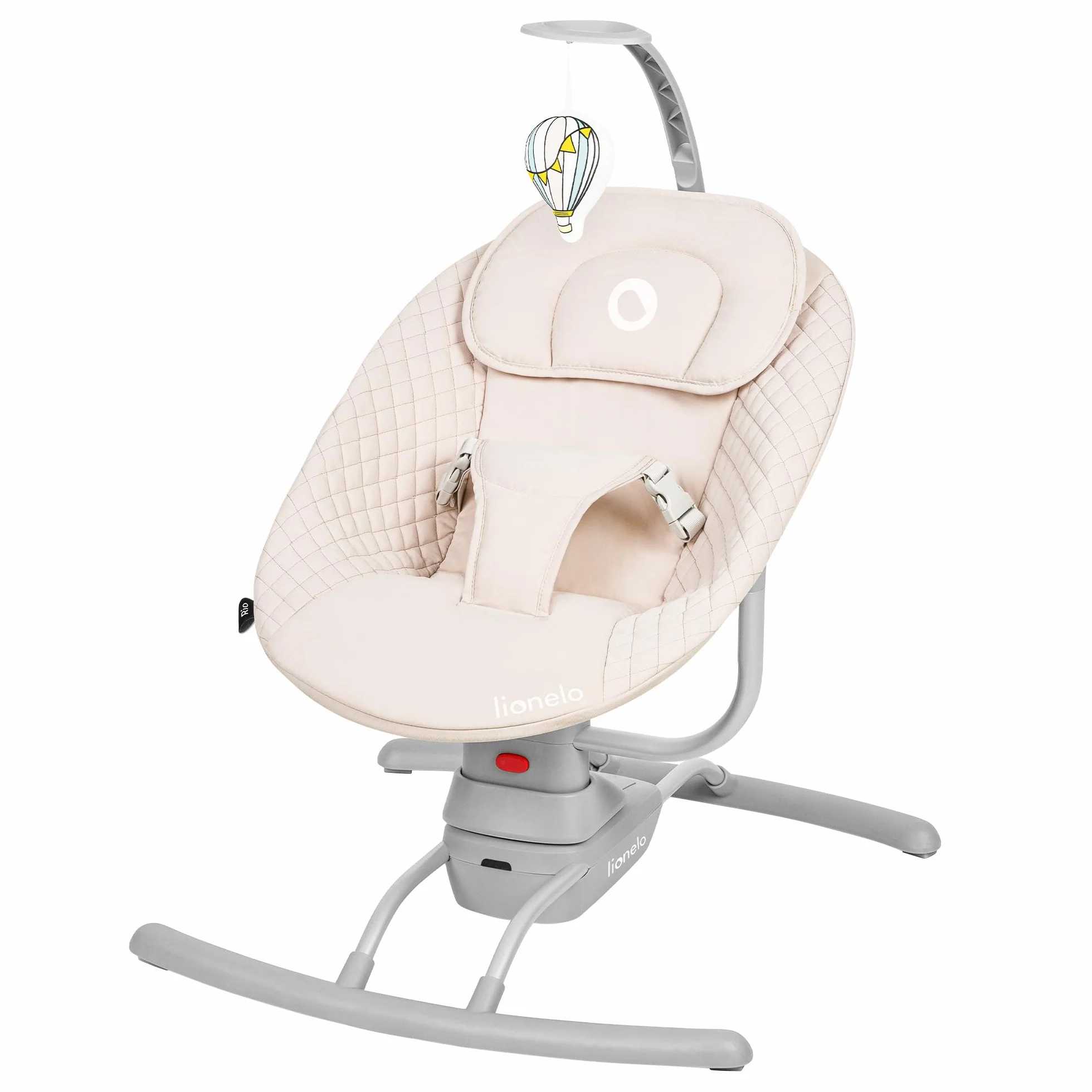 LIONELO RIO Transat Balancelle Électrique Bébés 9 kg Dossier Réglable 3 Vitesses Balancement