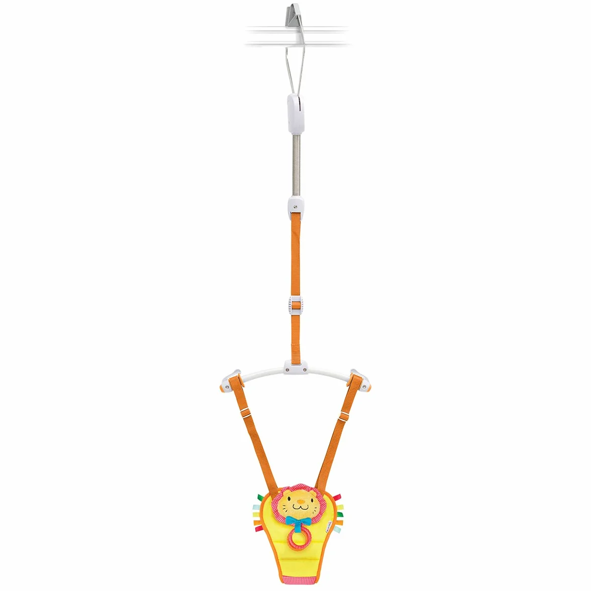 Munchkin Bouncer Cadre de Porte Bébé Bounce & Play | Bascule Réglable en Hauteur | Jouet Bébé avec Nez Sifflant & Anneaux de Morsure