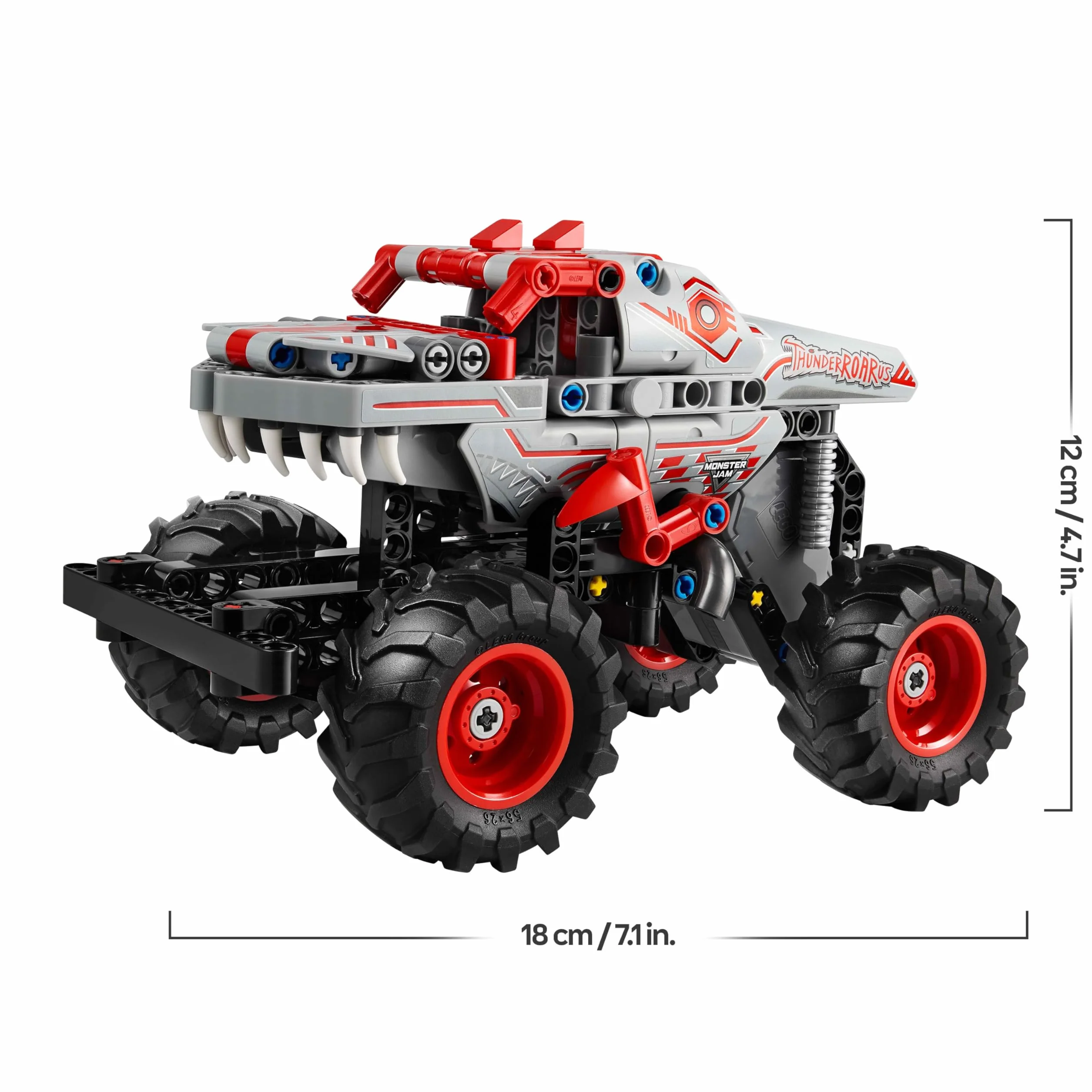 LEGO Technic Monster Jam ThunderROARus à rétrofriction 42200 Maquette de Camion Dinosaure pour Enfant dès 7 Ans