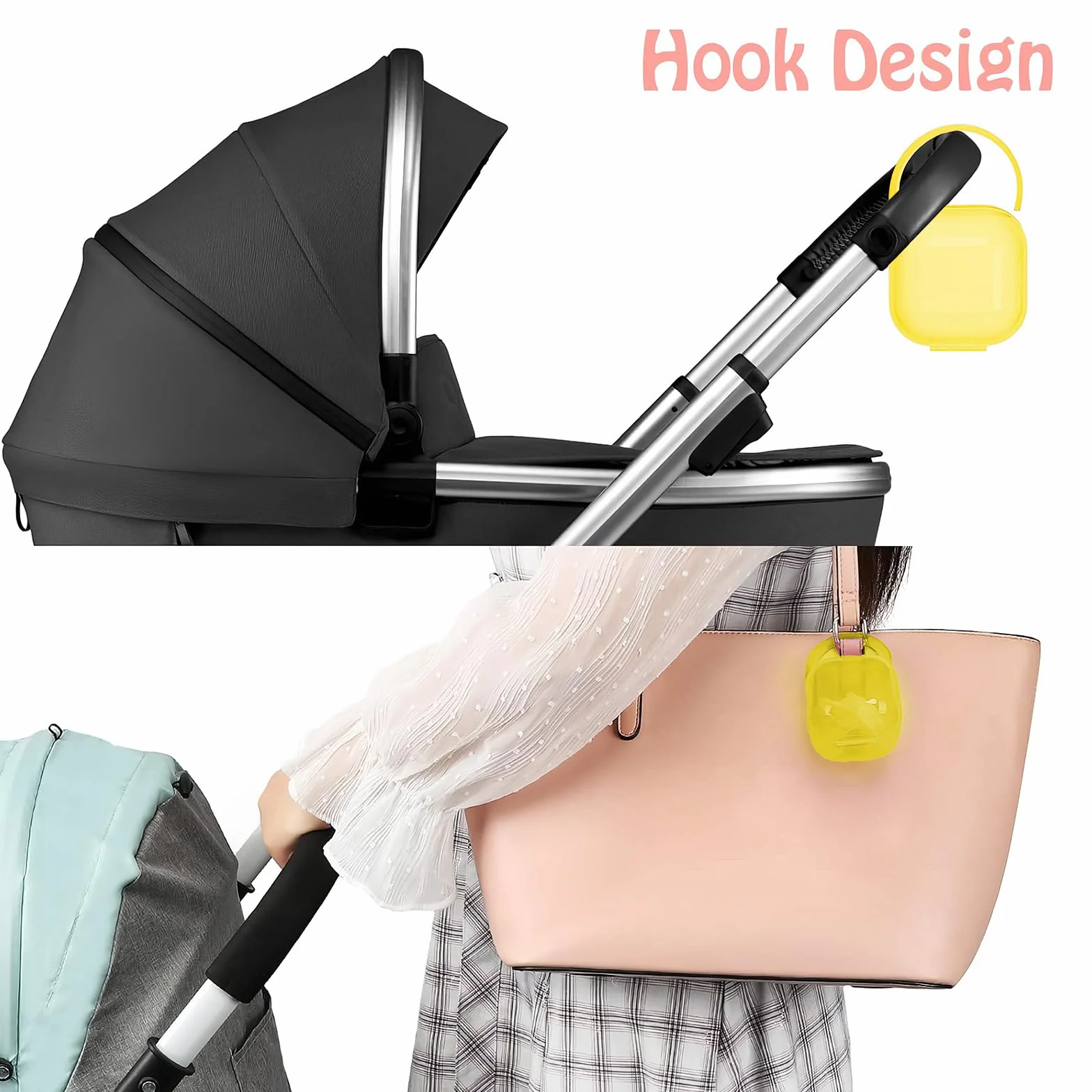 Boîte À Sucettes Bébé 2pcs Silicone Portable Imperméable Sans BPA Voyage