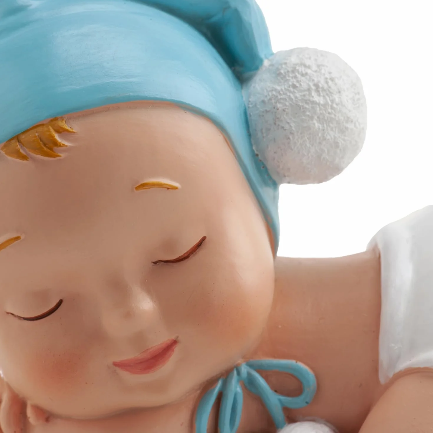 Figurine en résine Décoration Baptême Garçon 10 cm Cake topper Apte au Contact Alimentaire