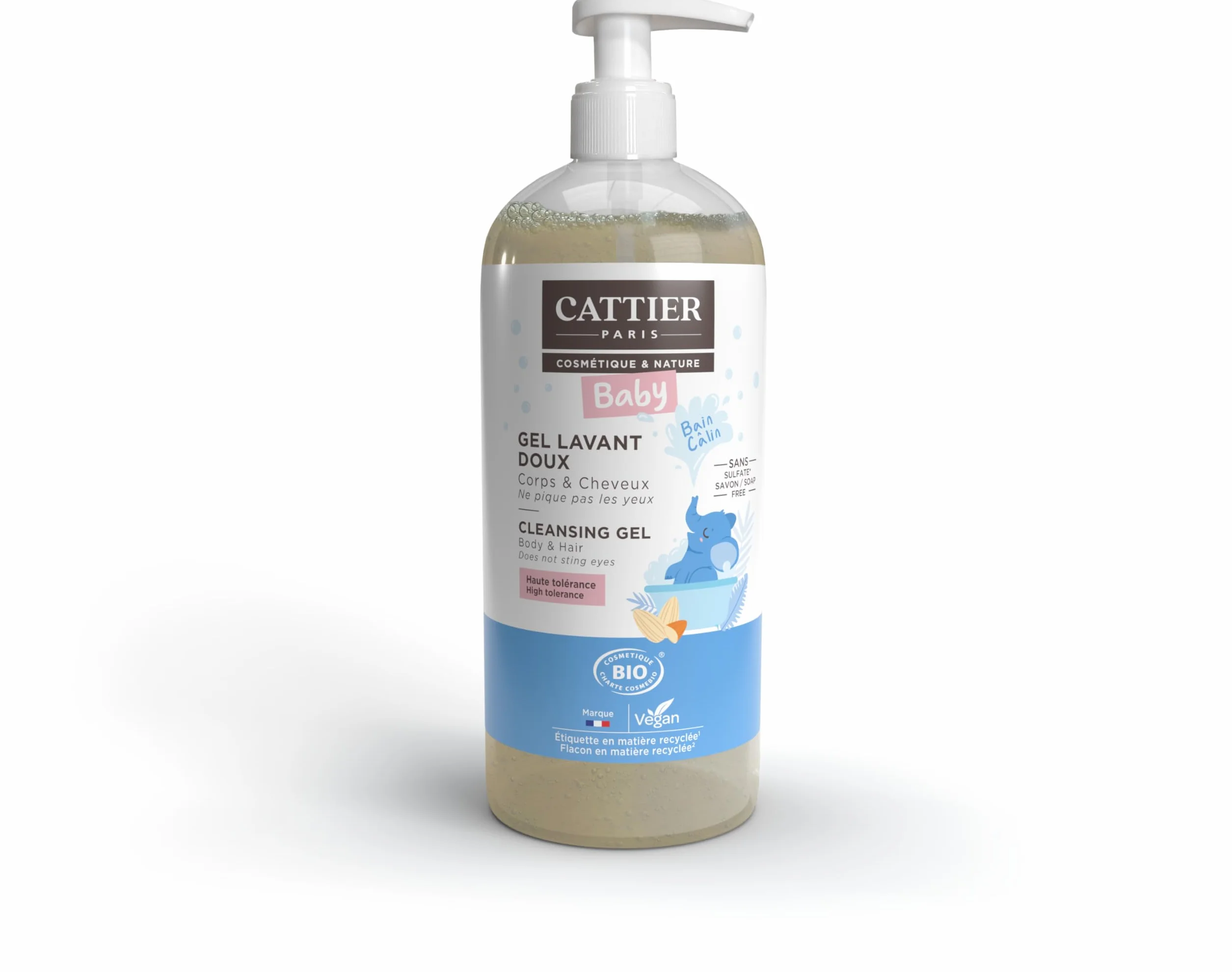 Cattier bébé gel lavant doux 500ml