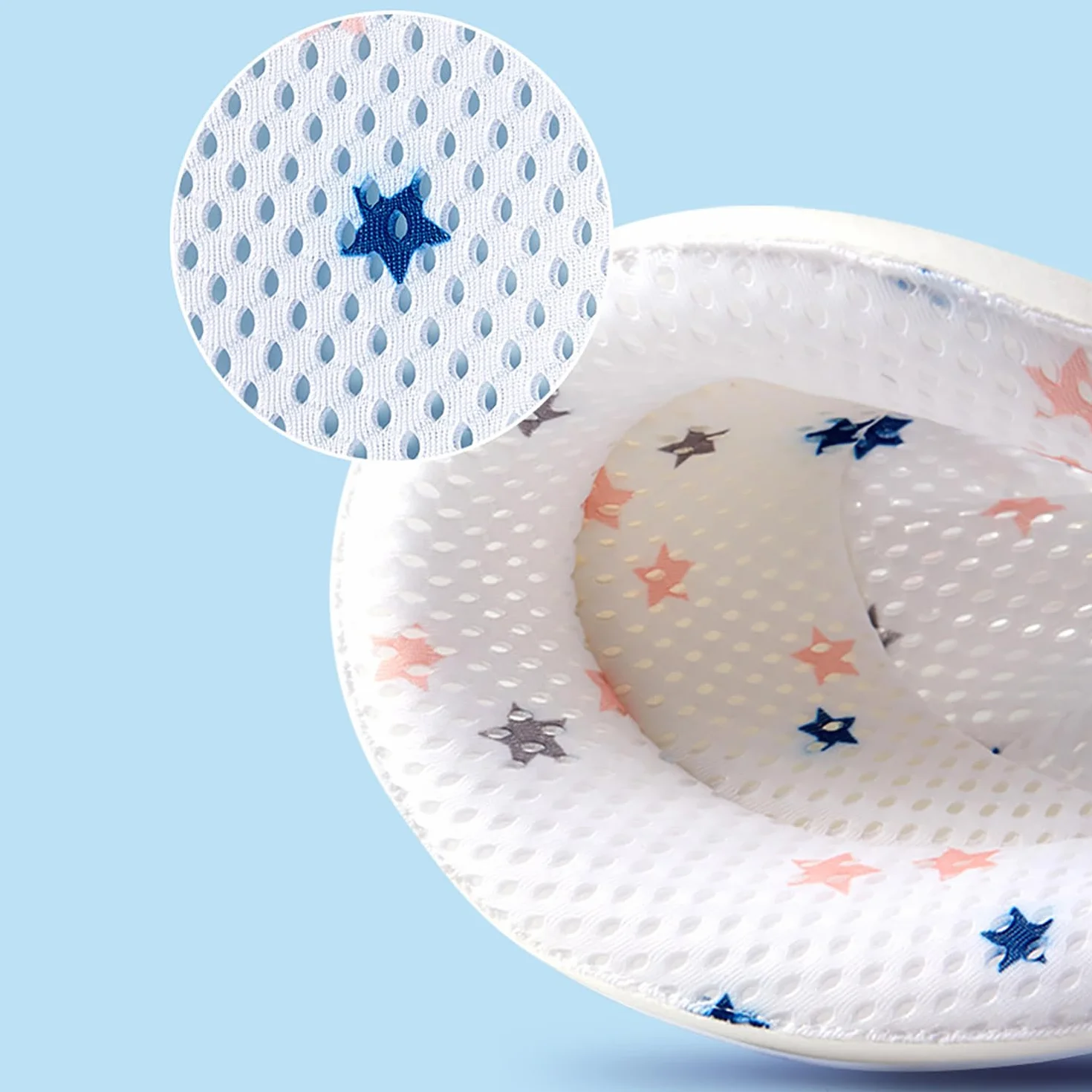 Bain en T Antidérapant pour Bébé - Blanc, Filet de Tapis maille, Support Nouveau-né avec Sangles Ajustables, Siège de Bain Confortable, 0-12 Mois
