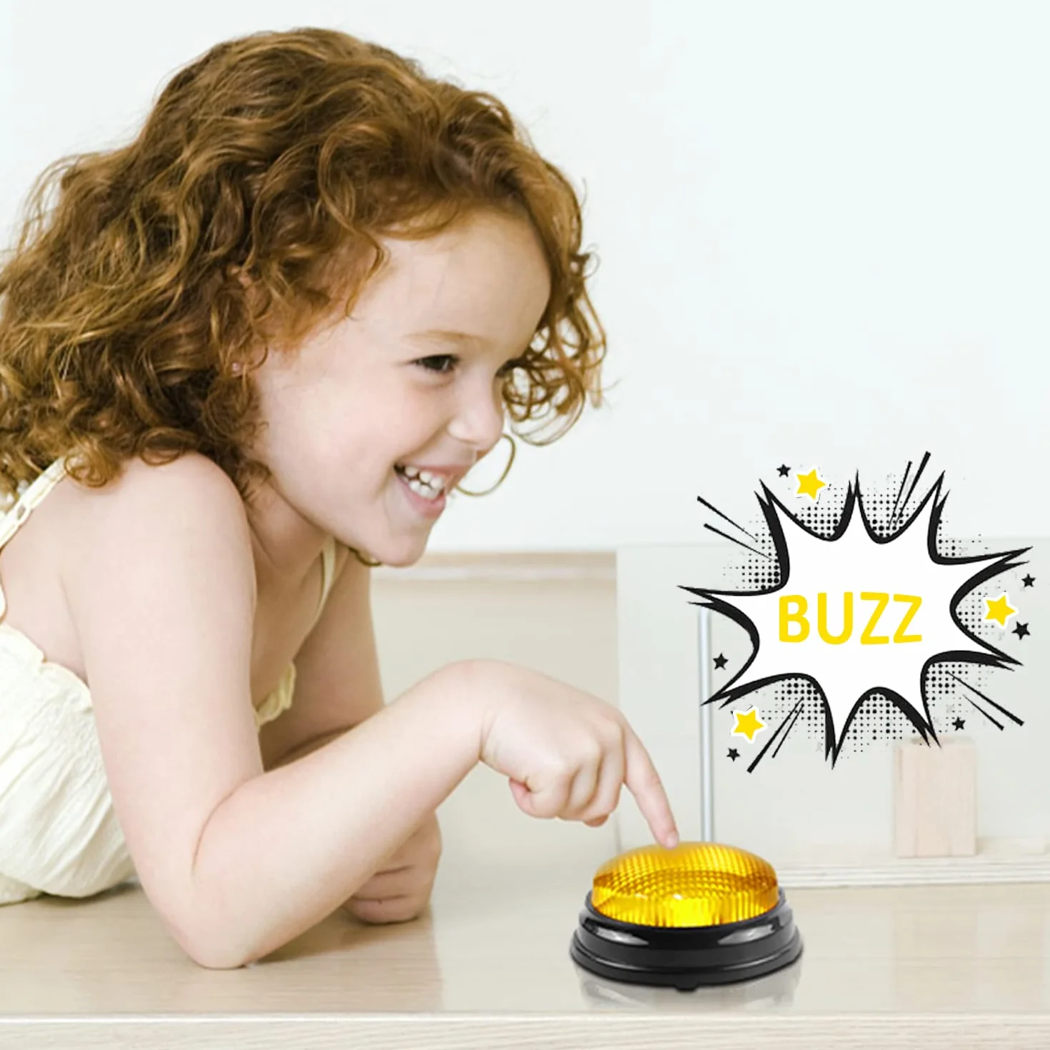 BEAN LIEVE Buzzer Sonore et Lumineux pour Salle de Classe, Lot de 4, Accessoires de Jeu Télévisé, Multicolore