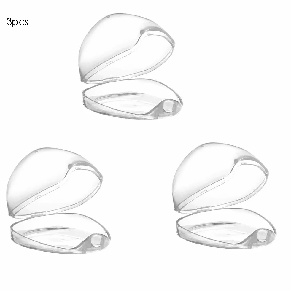 Boîte à Sucette 3 Pièces Boîtier Porte-Tétines Transparent Accessoires de Voyage