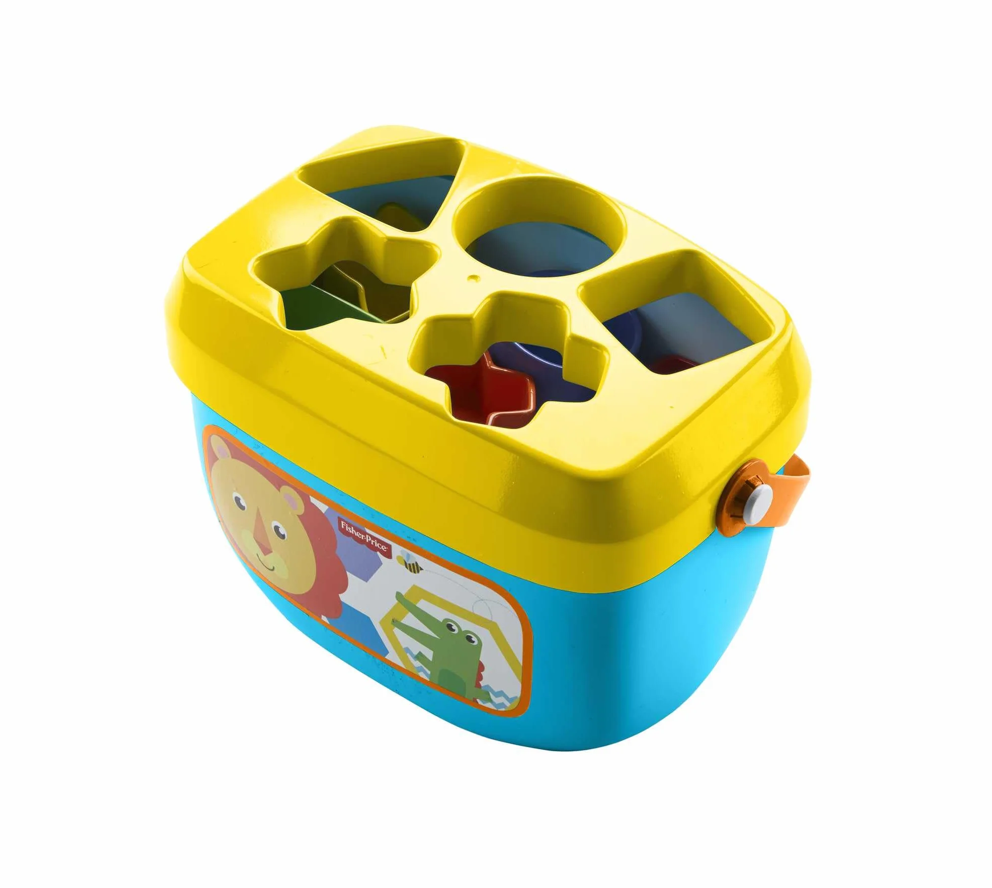 Fisher-Price Mon Trieur de Formes Jouet bébé Boite avec 10 Blocs FFC84