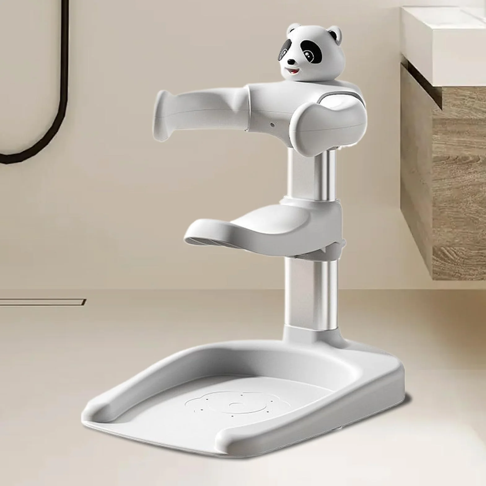 Support De Bain Debout Pour Bébé Réglable Pliable Anti-Dérapant 0-36 Mois