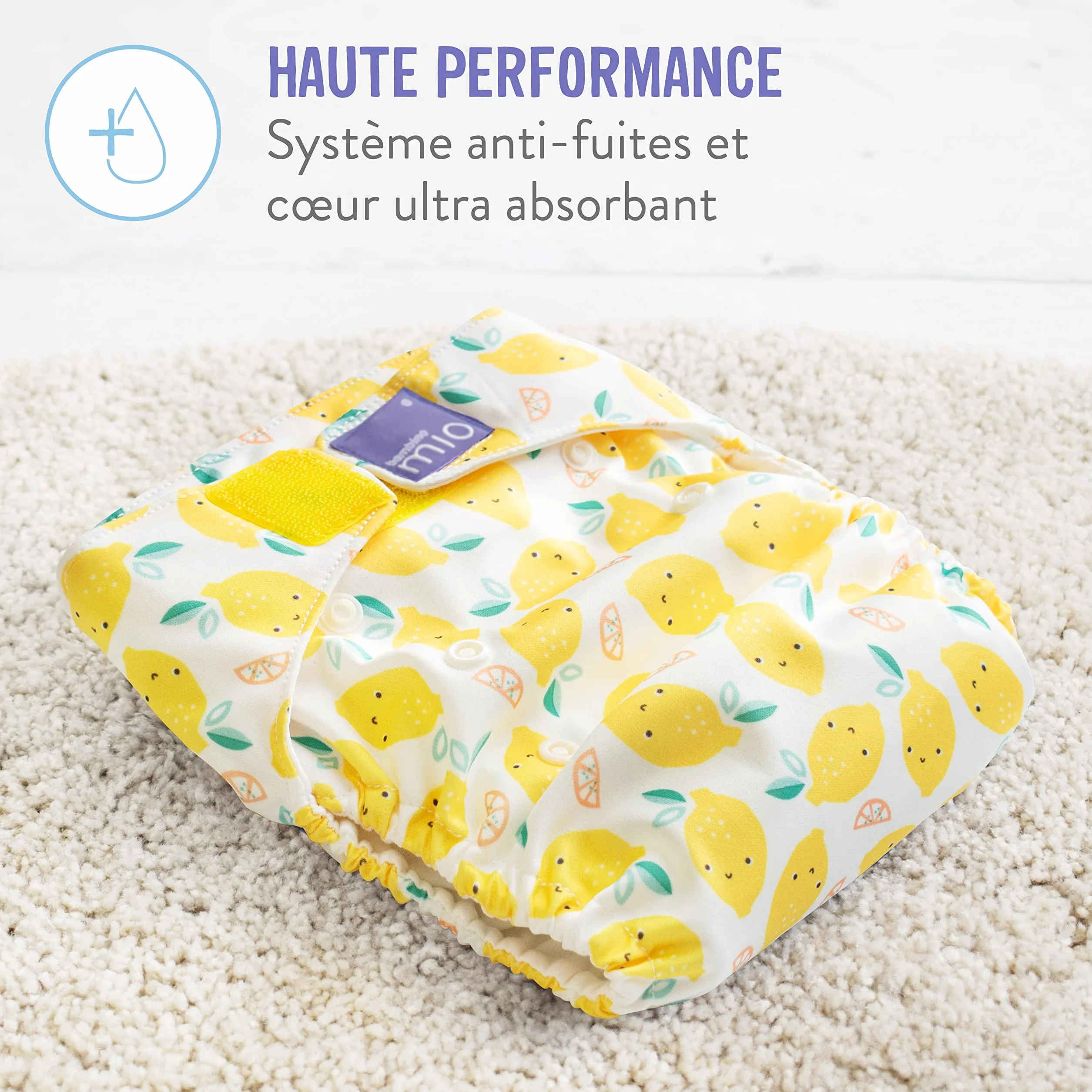 Bambino Mio Miosolo Classique Couche Tout-En-Un Doux Citron