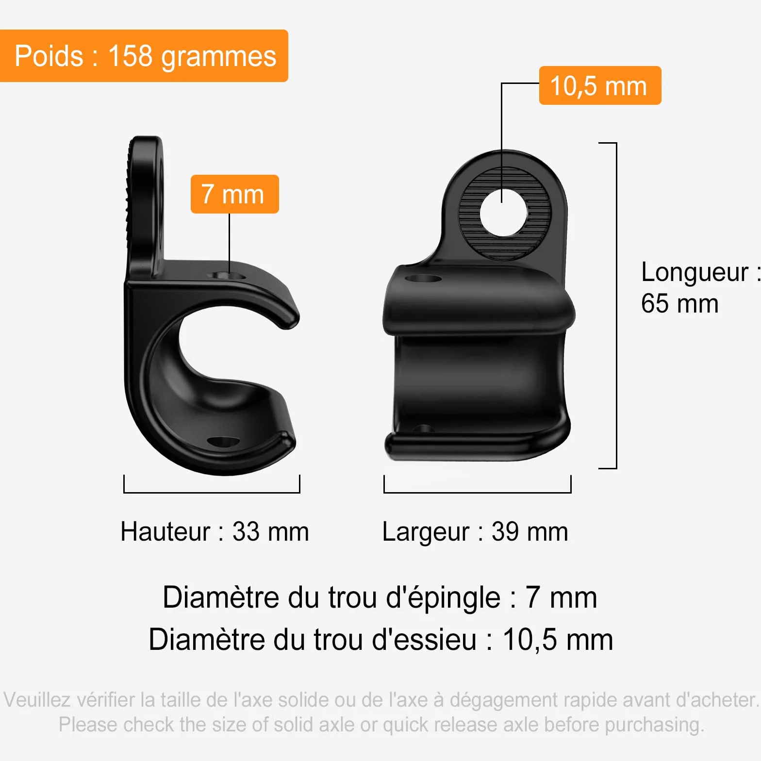 Embrayage de remorque Thule Attelage d'essieu vélo Noir