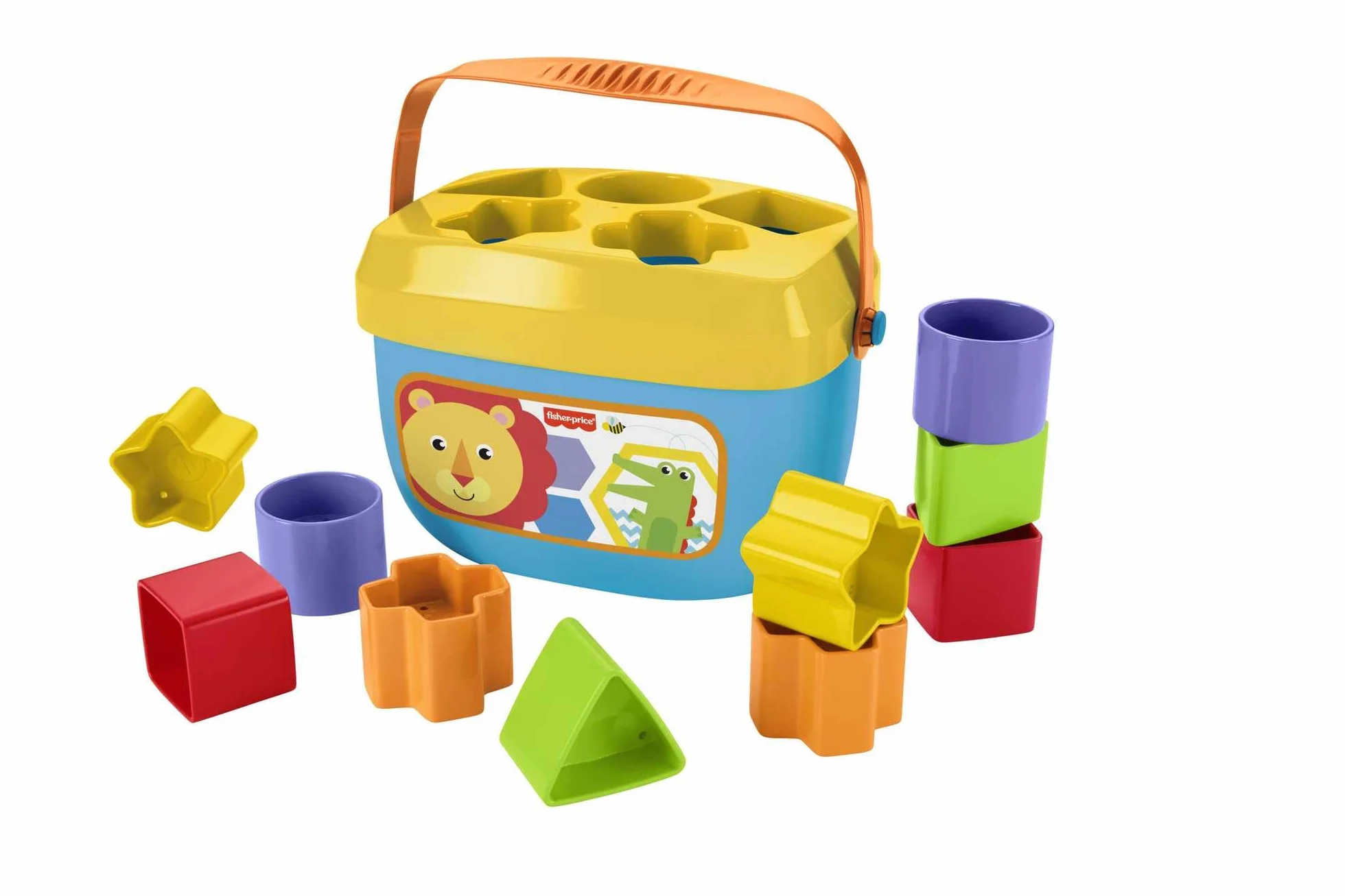 Fisher-Price Mon Trieur de Formes Jouet bébé Boite avec 10 Blocs FFC84