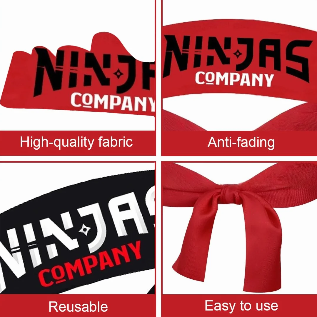 Bandeaux Ninja pour Fête d'Anniversaire Enfants, Décorations Thème Karaté