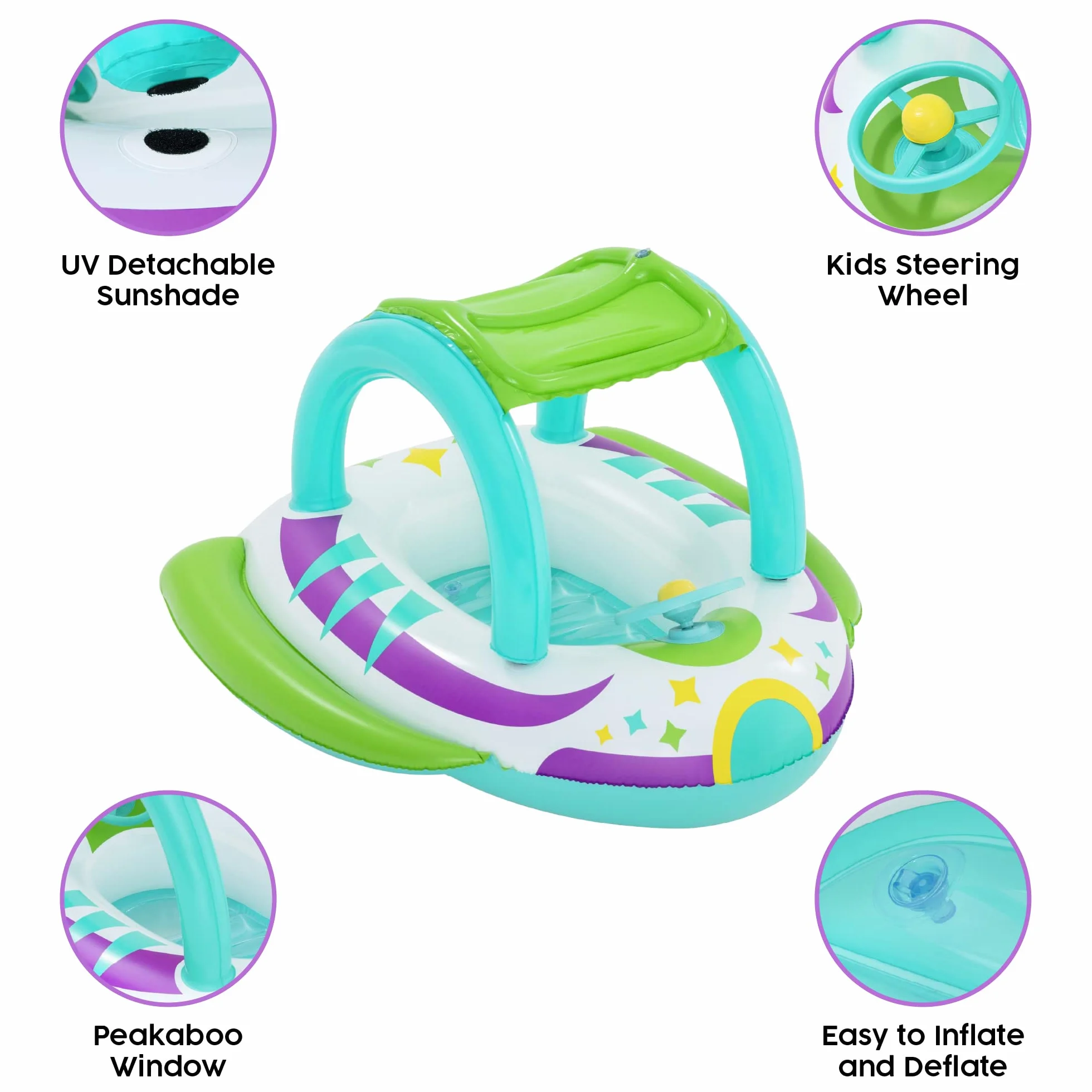 Bestway Inflatable Fox Float for Kids Swimming Pool Toy