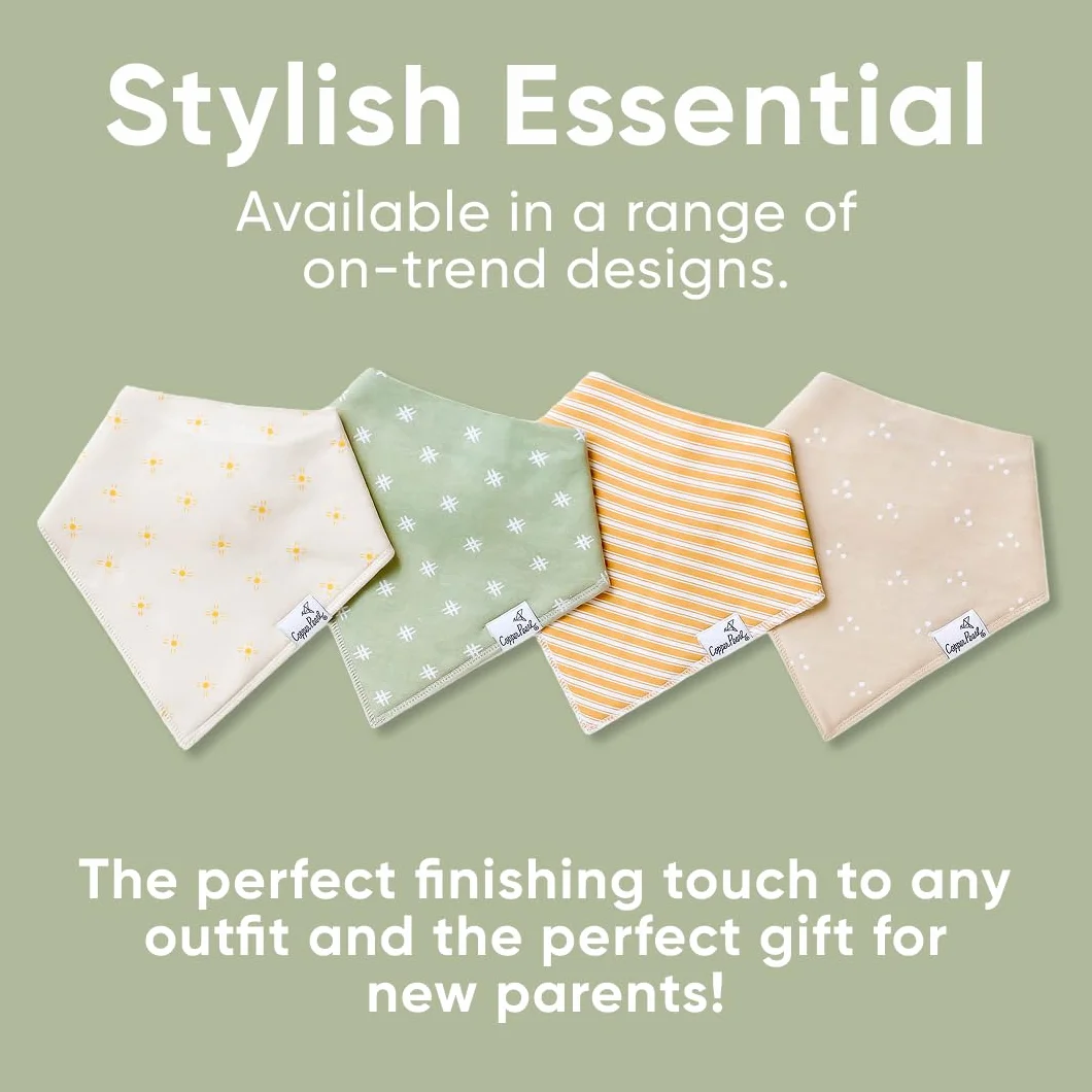 Copper Pearl Bavoir bandana bébé en coton doux absorbant ajustement réglable nombreux styles