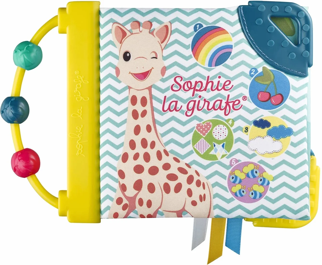 SOPHIE LA GIRAFE Livre d'Éveil Multicolore pour Bébés - Développer les Sens