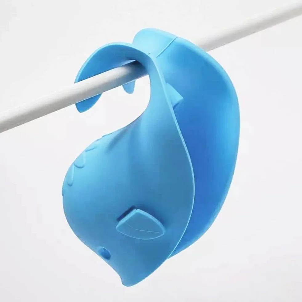Couvercle de Robinet pour Bébé en Silicone Souple, Baleine Bleue, Ajustement Universel