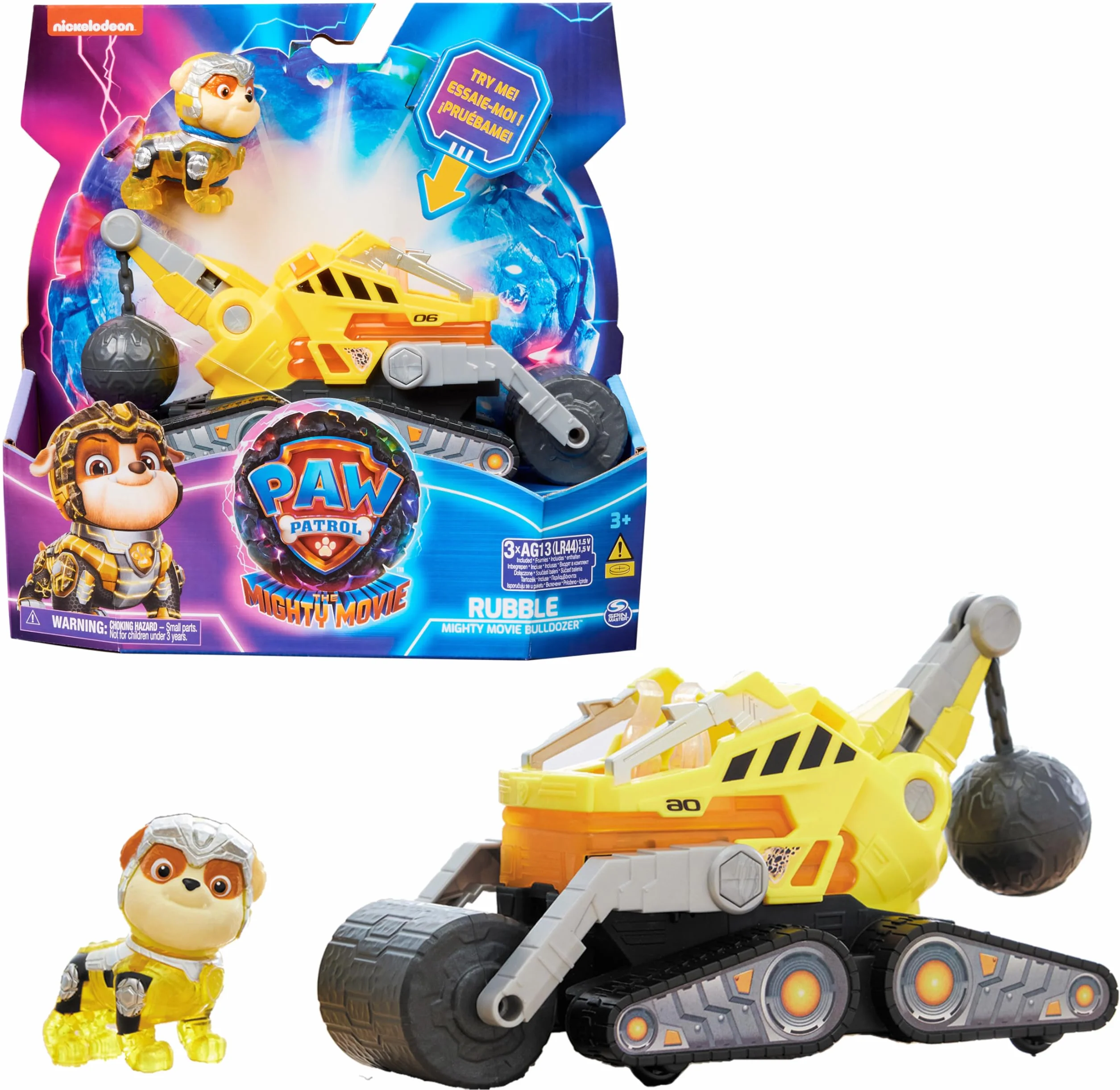 Paw Patrol Pat Patrouille Véhicule Figurine Ruben Voiture Collection Sons Lumières Jouet Enfant 3 Ans+