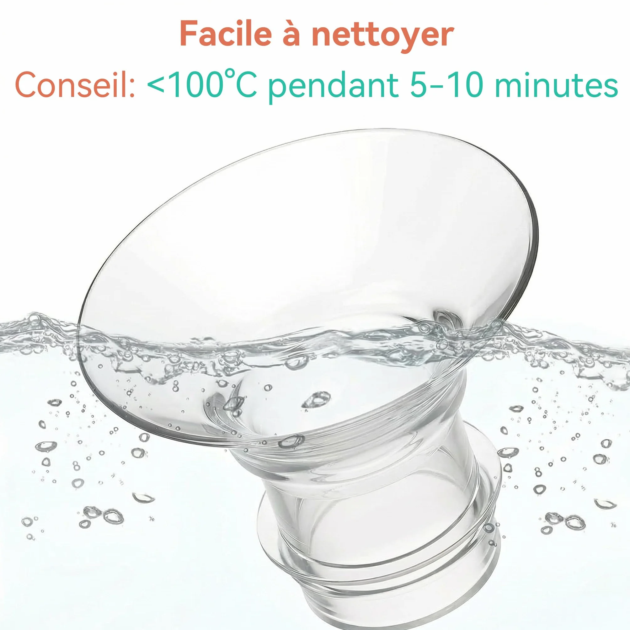 Lot de 10 réducteurs d'embout pour tire-lait 13-21mm compatibles Momcozy M5/S9Pro/S12Pro, Medela, KISSBOBO K5/K6
