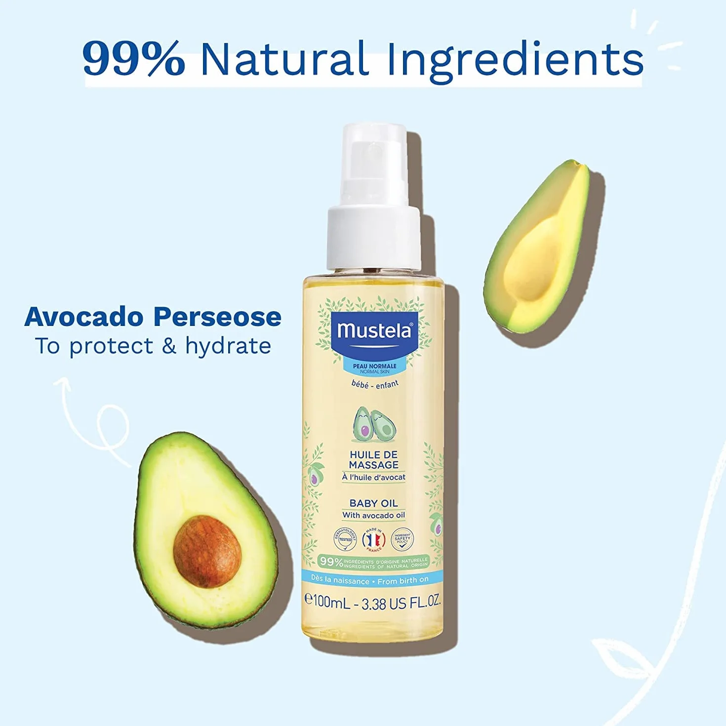 Mustela Aceite Masaje Spray 100ml