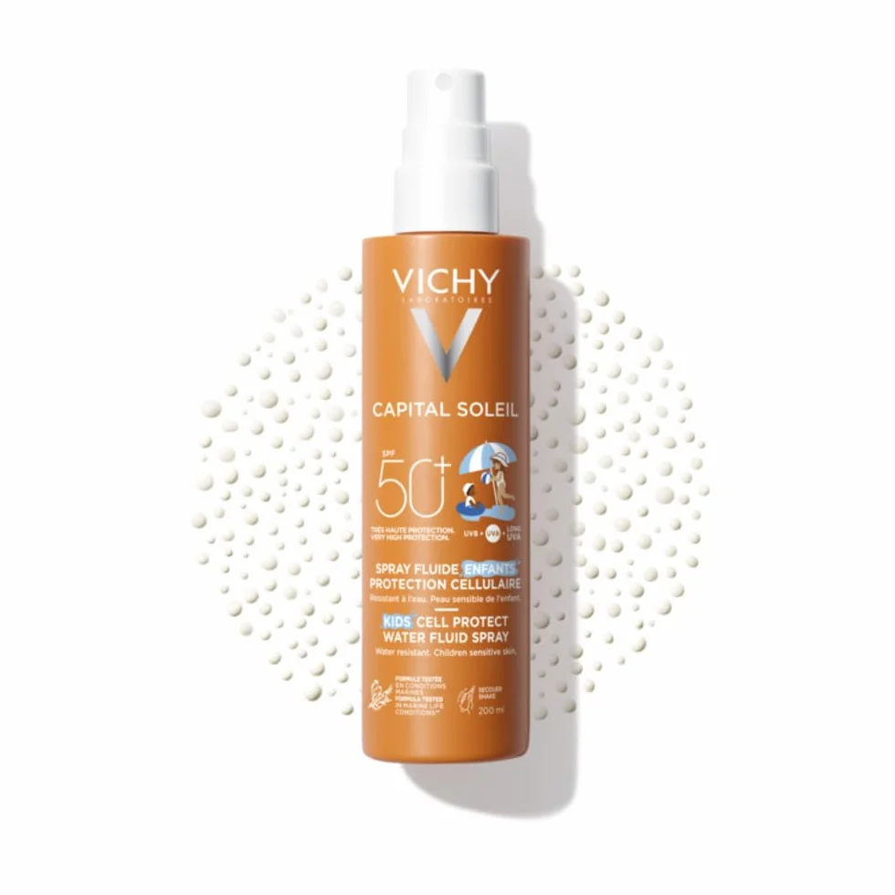 Vichy Capital Soleil Spray Fluide Enfants Protection Cellulaire SPF50+ Haute Protection UV 200 ml