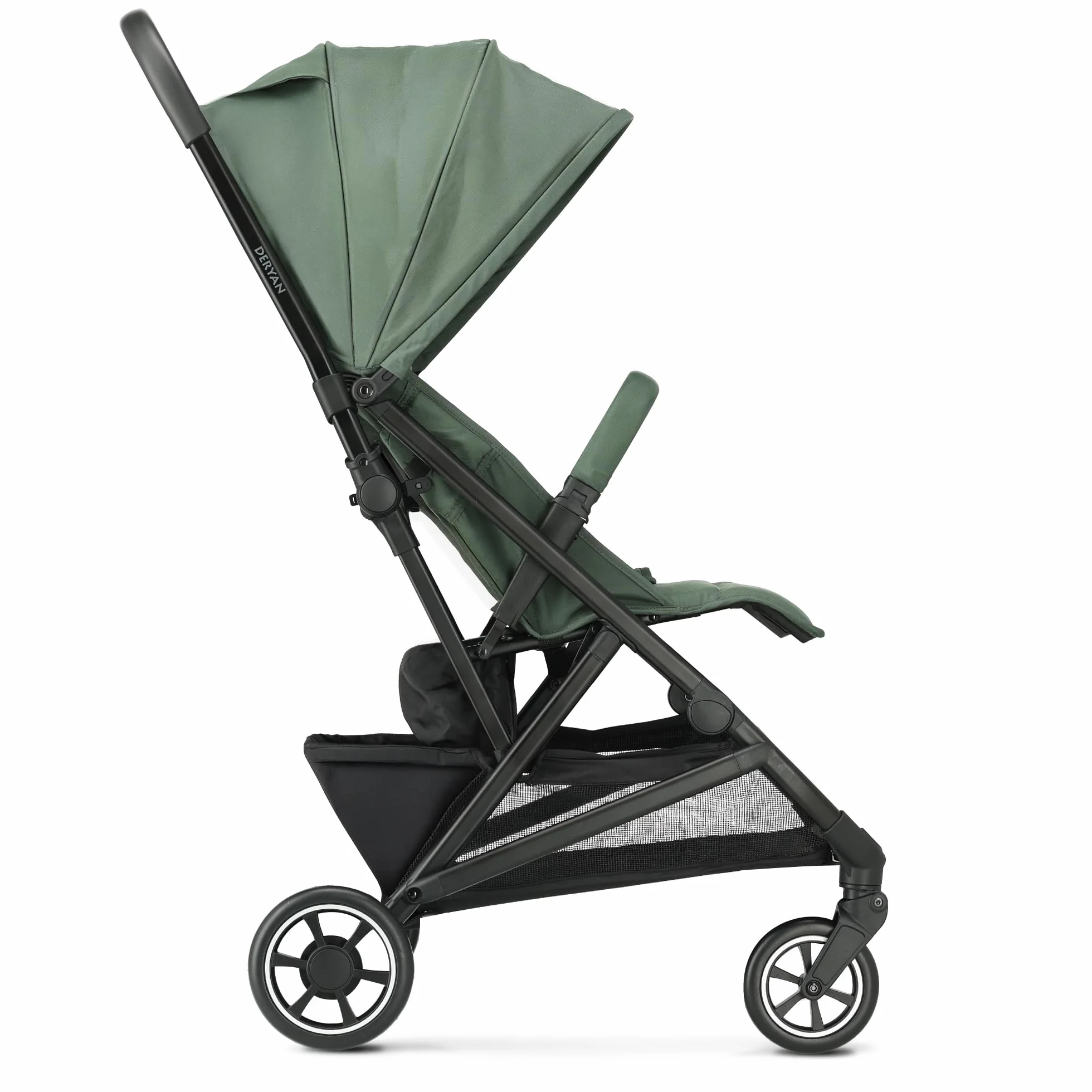 Deryan Easy2 Poussette Canne Bébé Légère Compacte 0-4 ans 7.8 kg Pliage une main UPF 50+ Vert