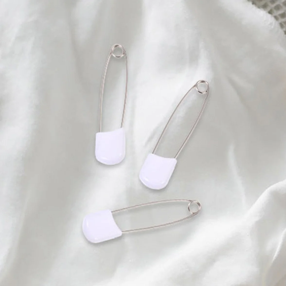 NOLITOY 30 Pcs Épingles à Nourrice Grosse Taille pour Couches Lavables, Bébé en Alliage de Zinc et PP