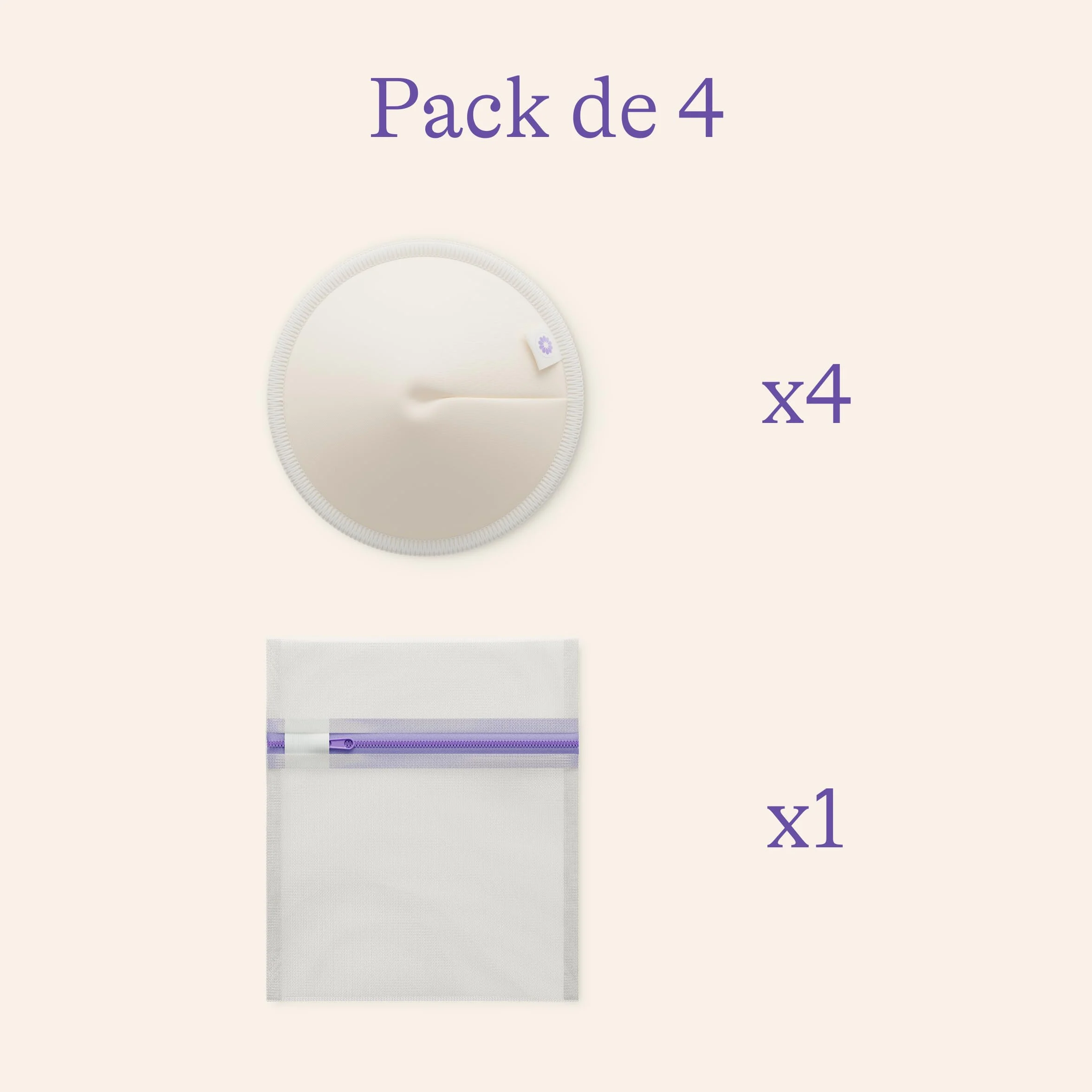 Lansinoh Coussinets d’Allaitement Lavables x4 Bambou Doux Respirant Absorption Microfibre Barrière Imperméable Confort Anti-Fuites Réutilisables Éco-responsables Jour Nuit