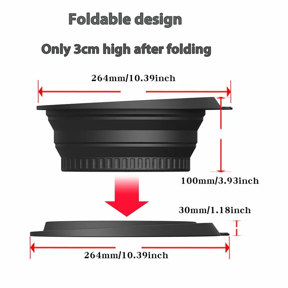 Bol pour le visage en silicone pliable avec bac à glaçons intégré, lavabo à glace portable