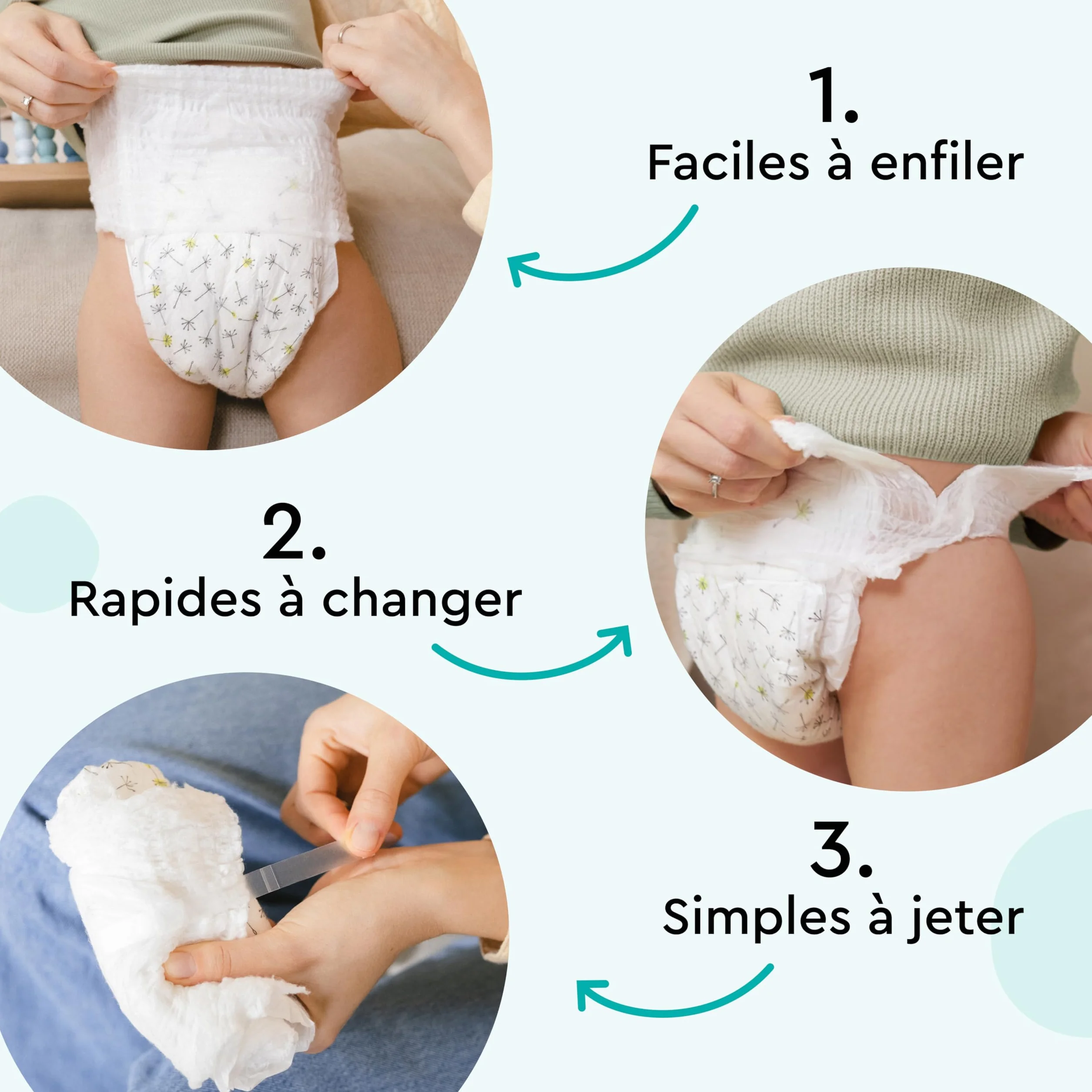 LILLYDOO Couches-culottes Bébé Taille 8 (17+ kg) 15 pièces Ultra-Douces Anti-fuites sans Parfum Testées dermatologiquement