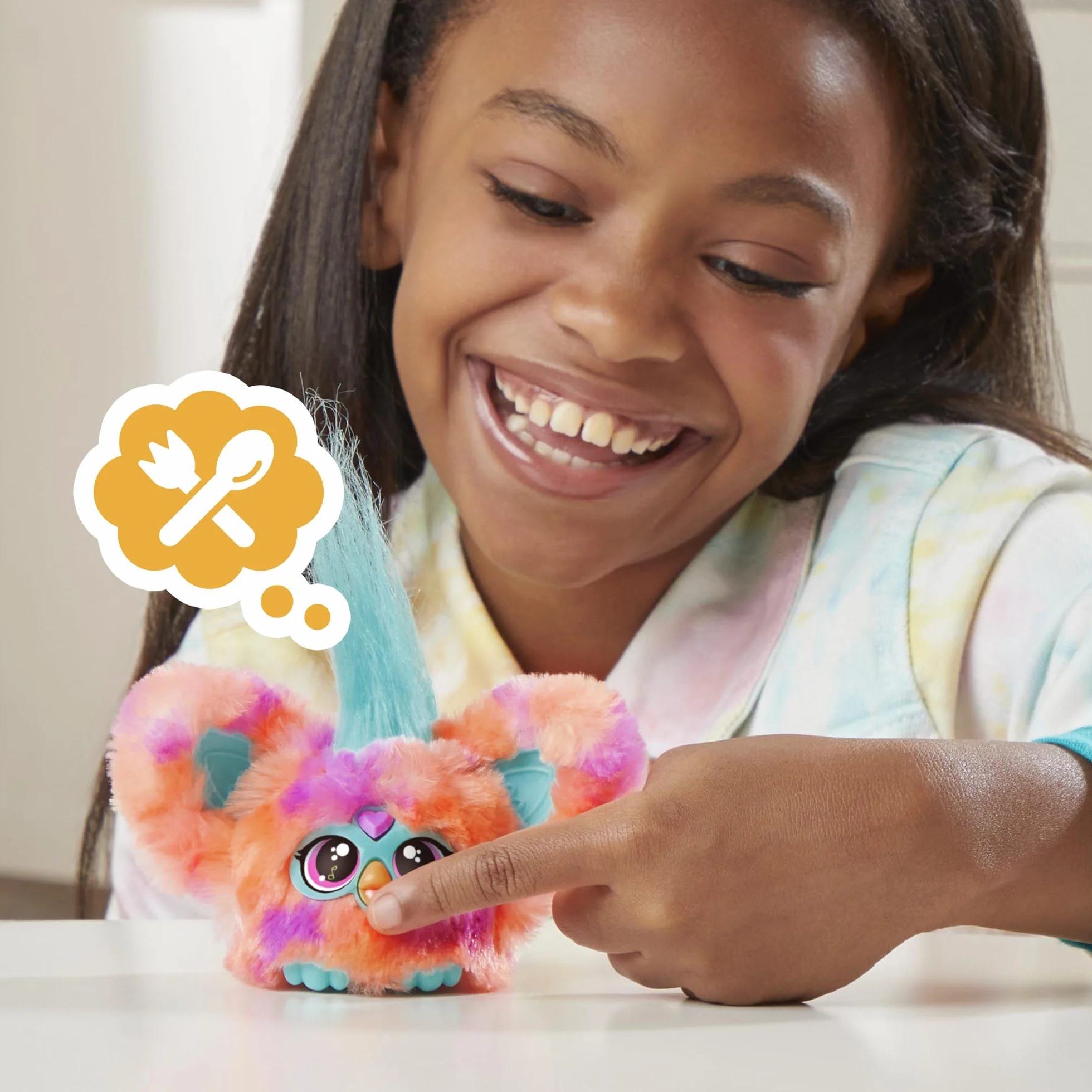 Furby Furblets Ree-Mix Mini Peluche électronique Corail