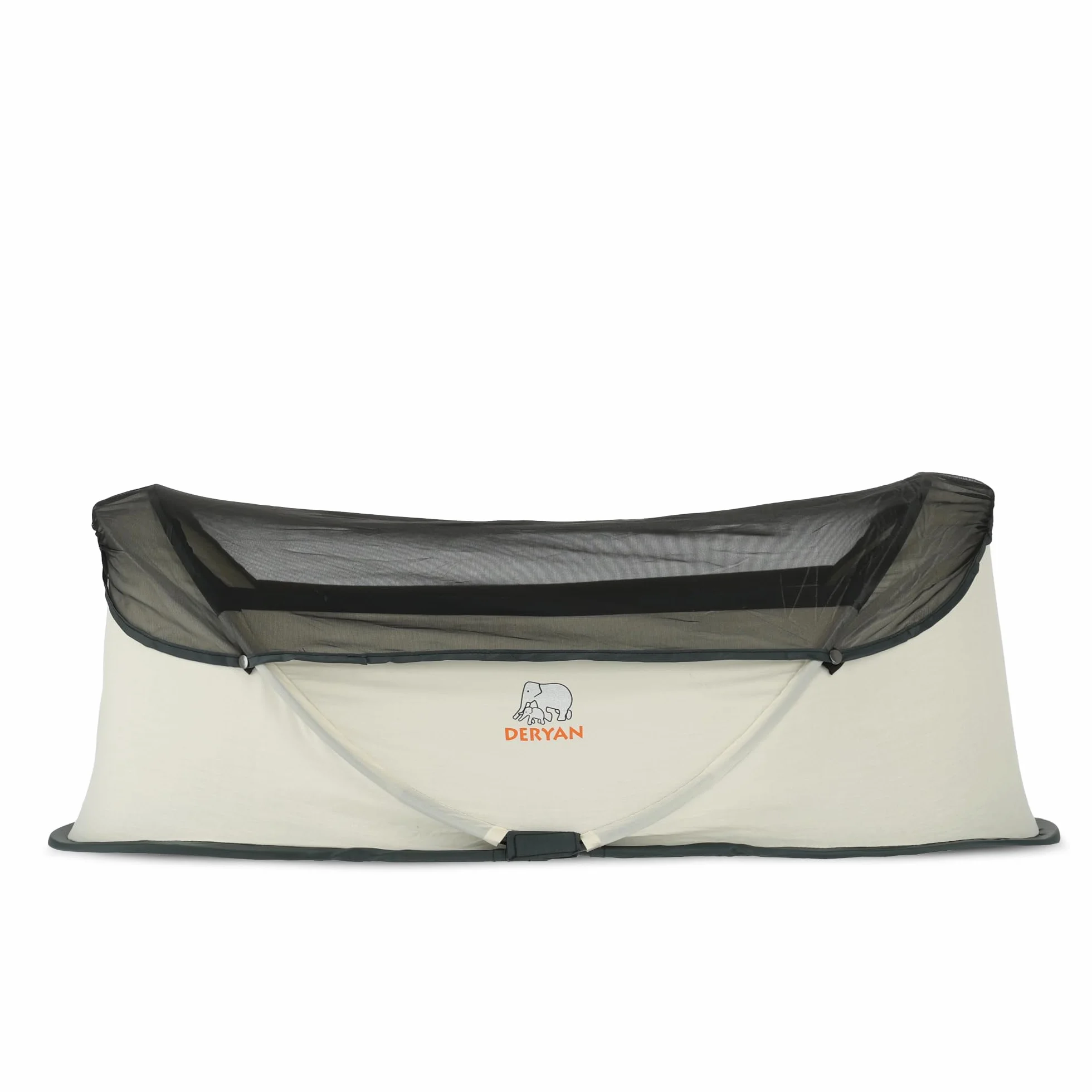 Deryan Infant Baby Crème Pop up Léger Compact Pliable Déplié en Seulement 2 Secondes avec Moustiquaire Sac de Transport, Twin