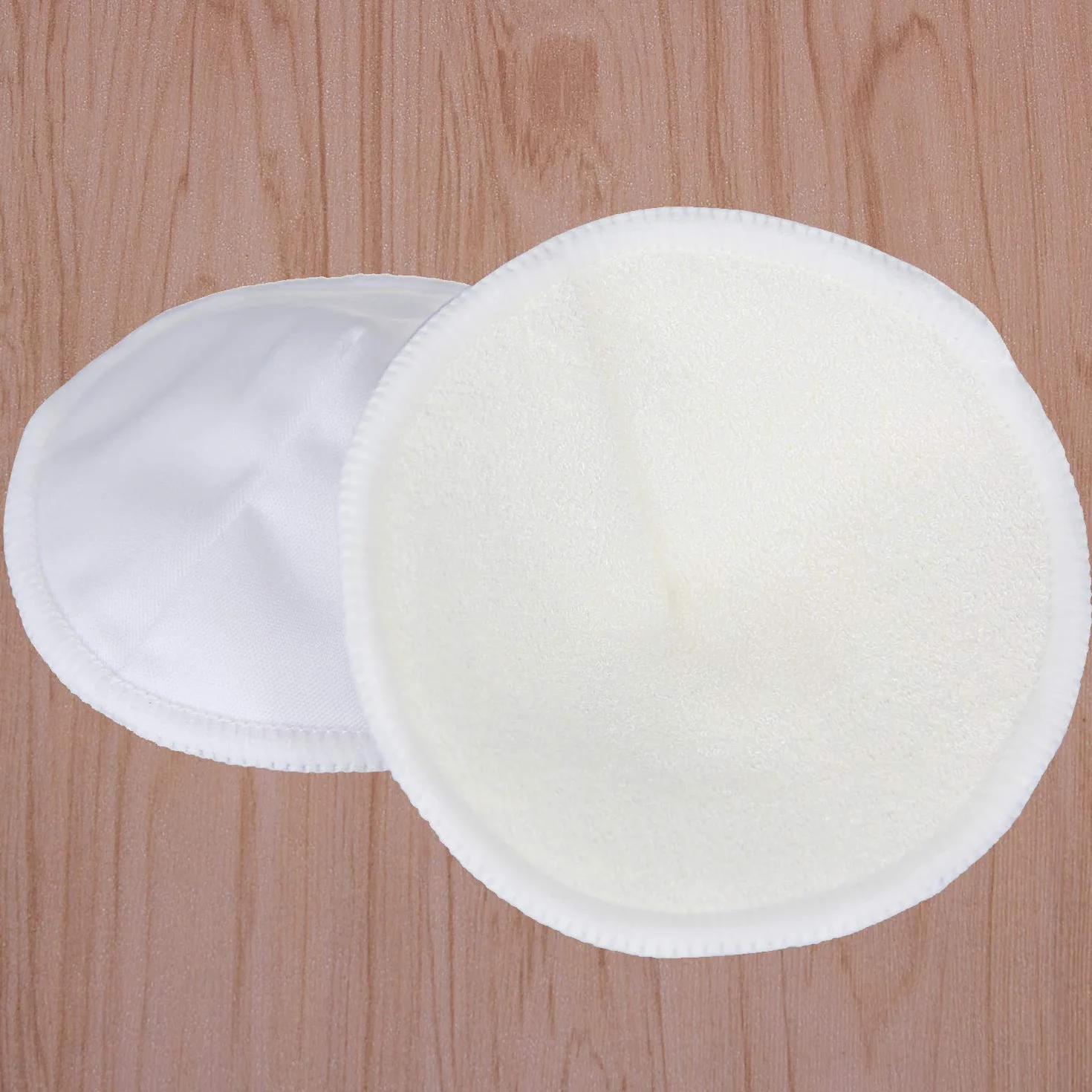 Coussinets d'allaitement en bambou biologique 12pcs lavables + sac de lavage pour maternité