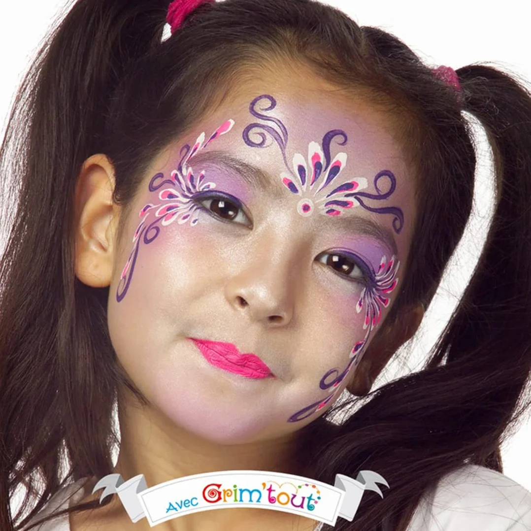 Grim’tout Palette Maquillage à l’Eau 9 Couleurs – Carnaval Halloween Anniversaire