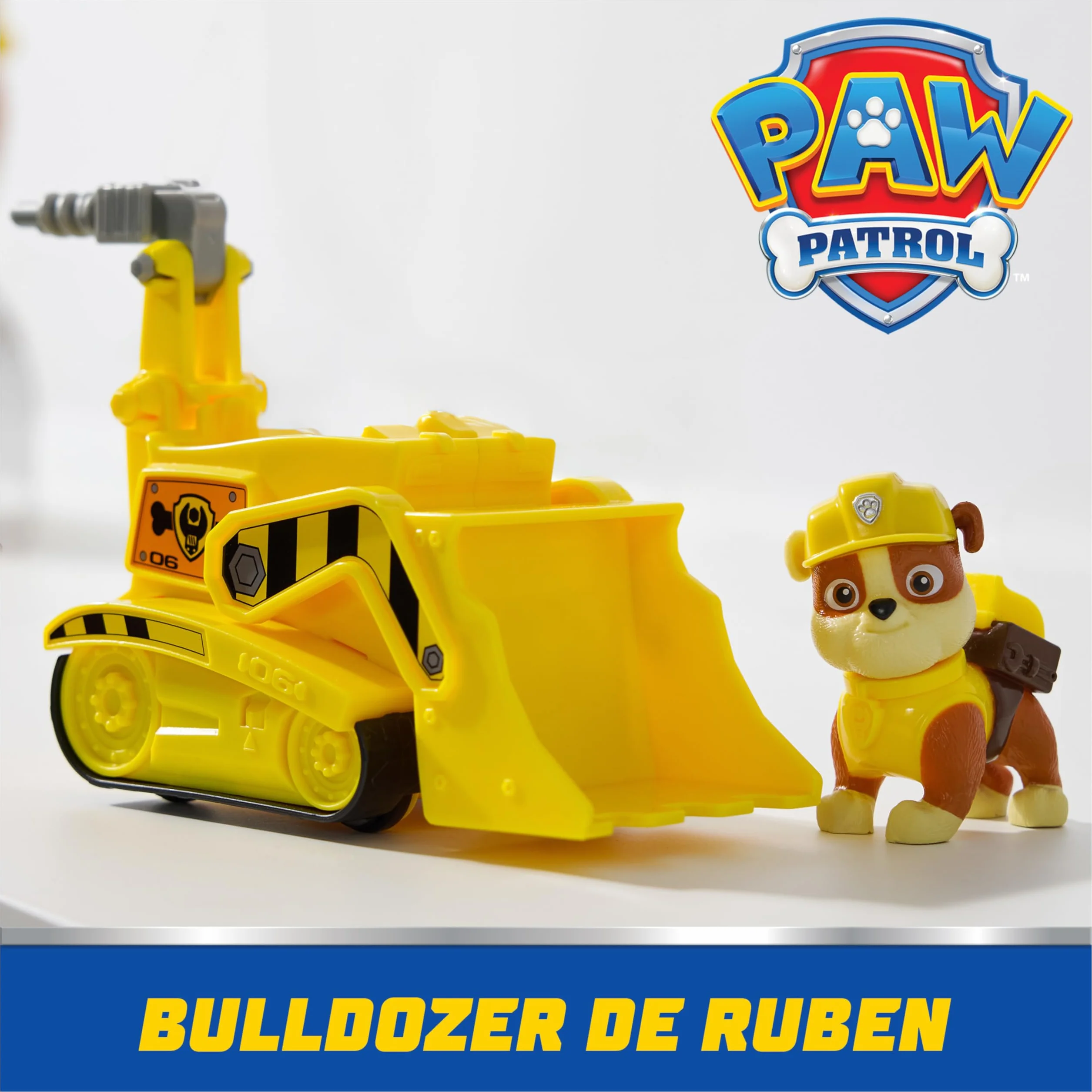Paw Patrol Pat Patrouille Véhicule Figurine Ruben Voiture À Collectionner Plastique Recyclé Jouet Enfant 3 Ans+