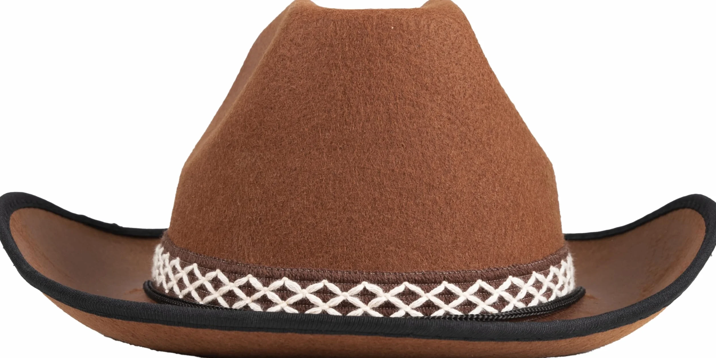 Chapeau Feutre Cowboy Enfant P'TIT CLOWN Accessoire Déguisement Western Marron