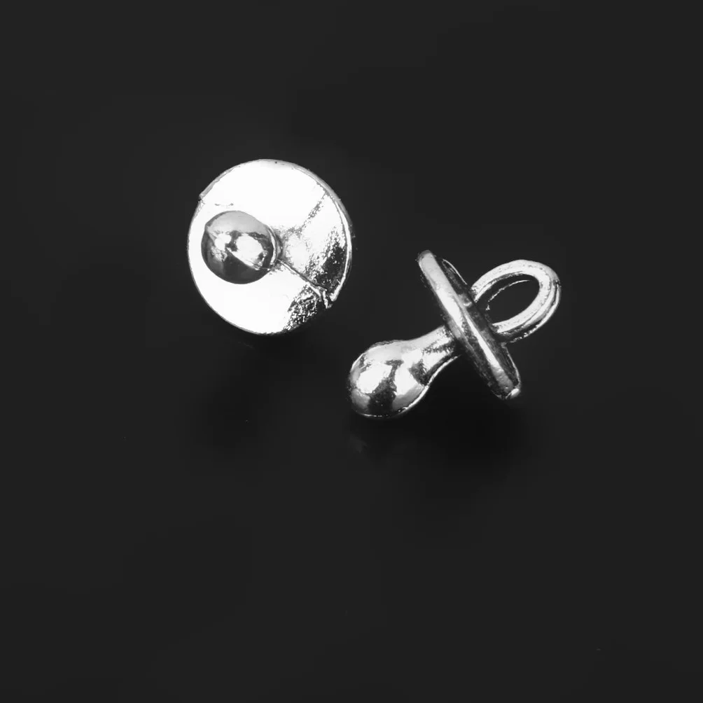 Breloques Sucette Bébé en Alliage Argent 25pces pour Bijoux Artisanat DIY