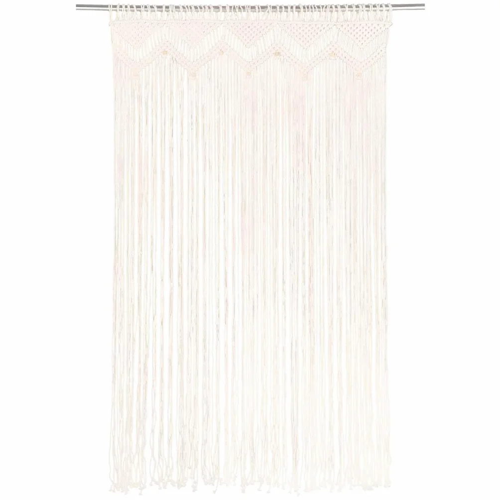 Rideau de Fenêtre Macramé Coton 140x240 cm vidaXL Séparateur de Pièce Salon