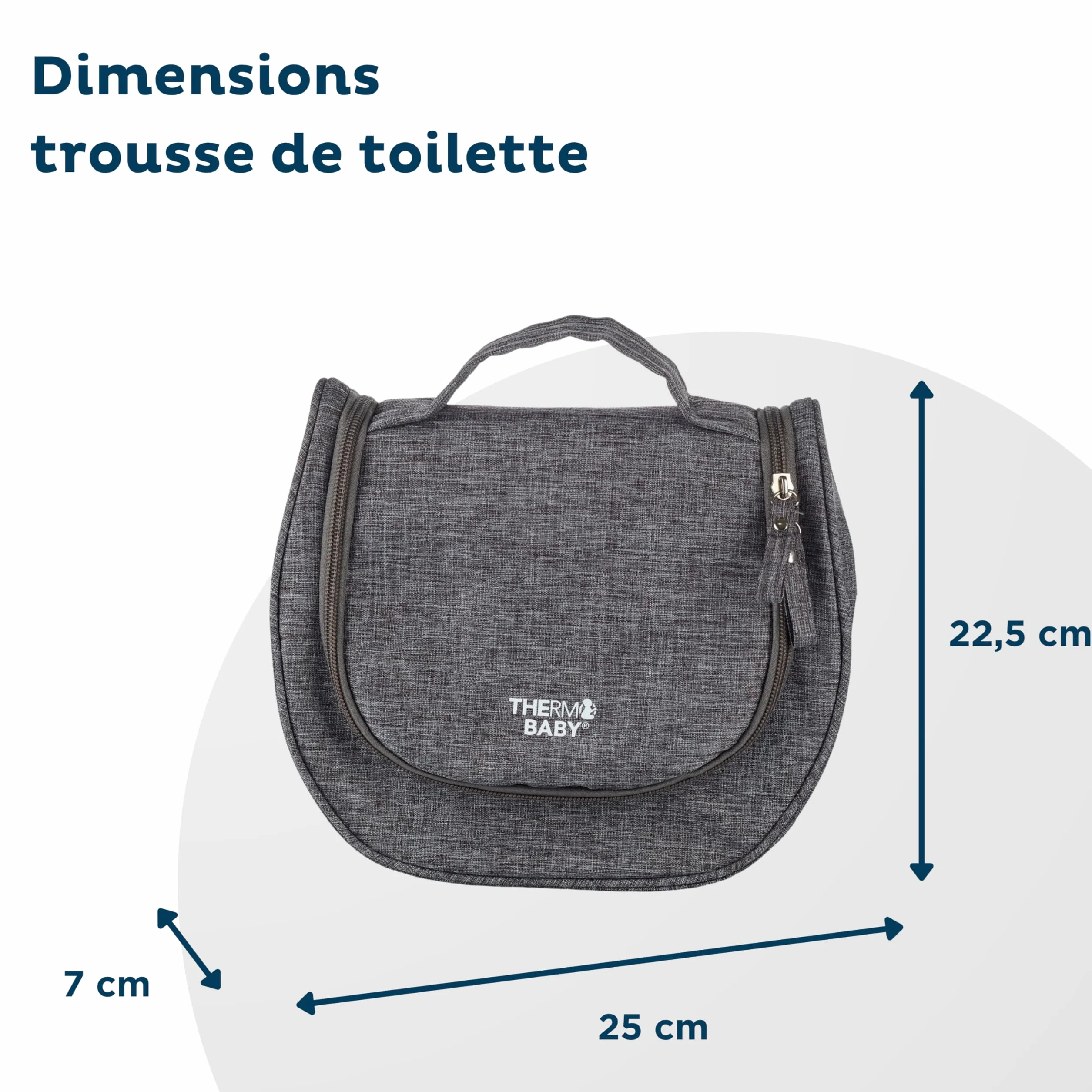 THERMOBABY Trousse De Toilette Pour Bebe - Elastiques De Maintien - Anse De Transport