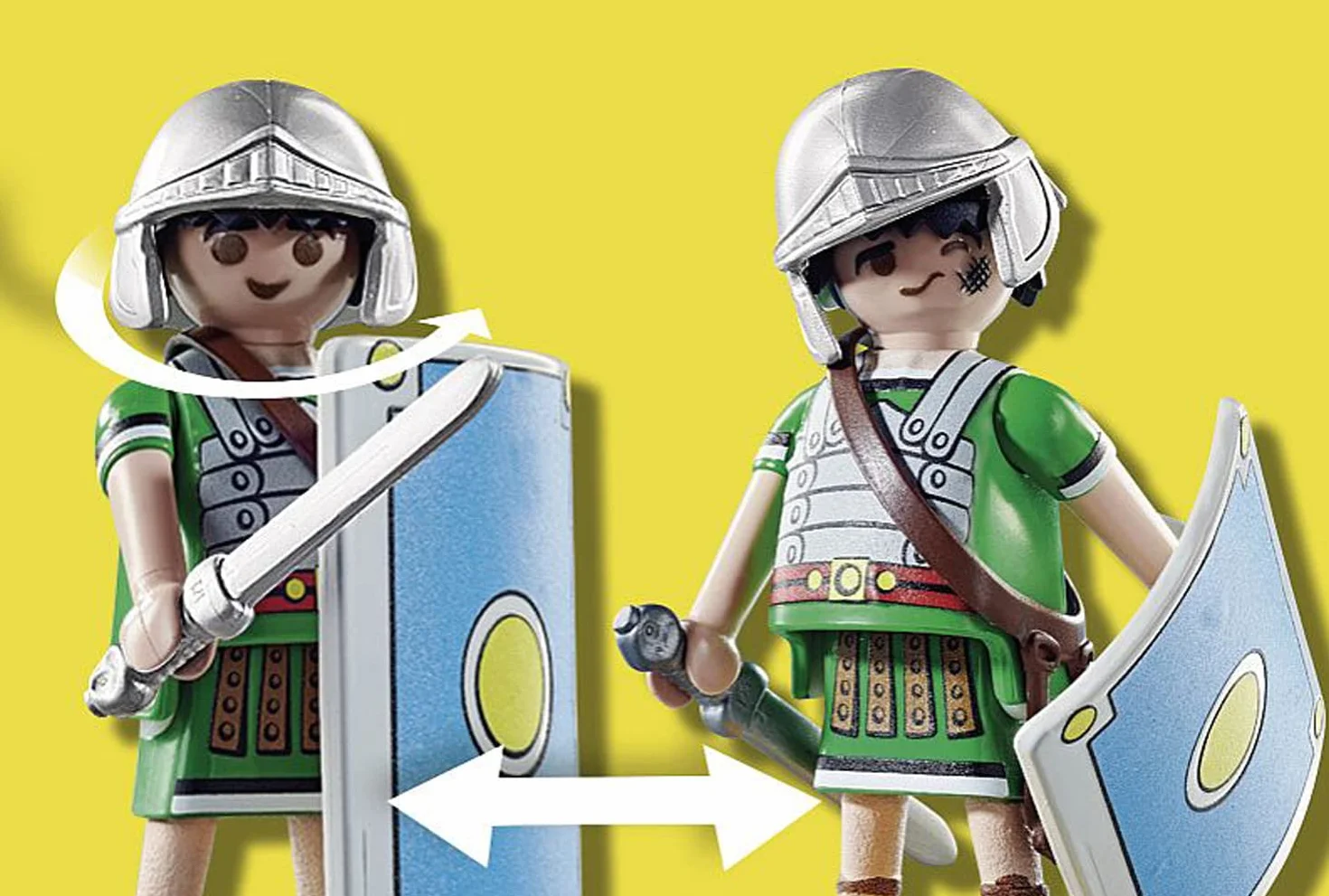 Playmobil 70934 Astérix Les légionnaires Romains Quatre Romains Casques épées boucliers Dès 5 Ans