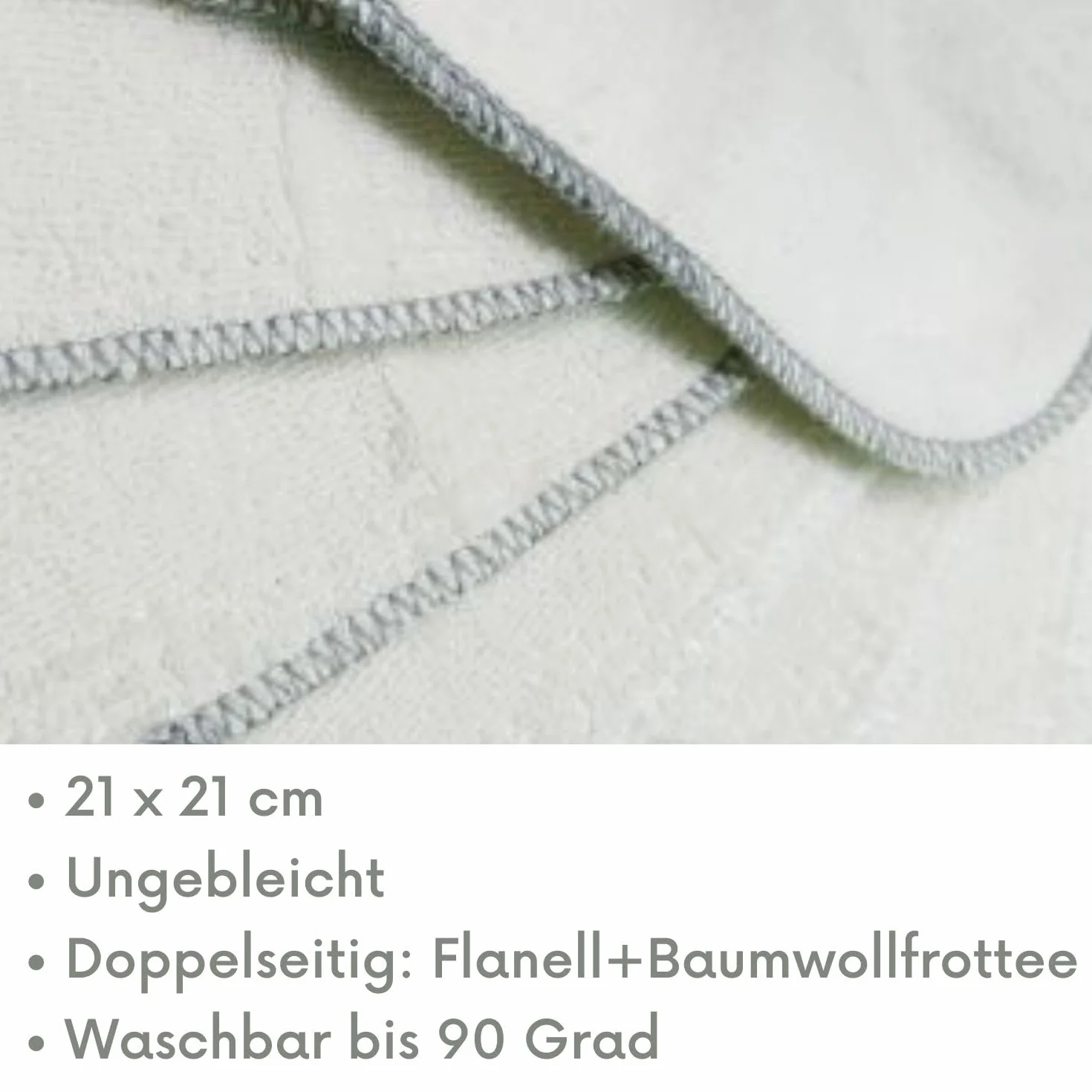 Gants de toilette en flanelle double couche avec éponge 12 pièces réutilisables bébé