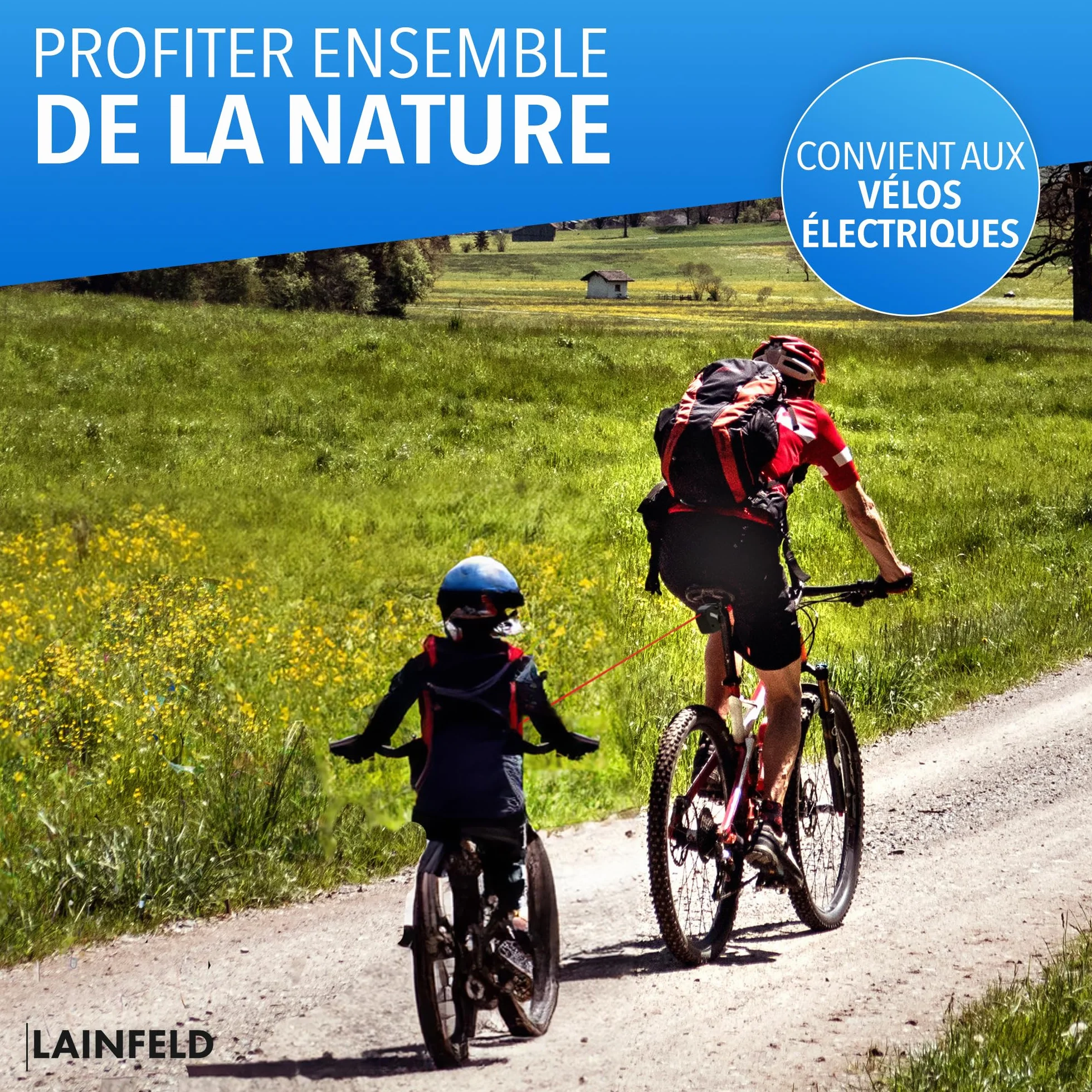 LAINFELD Câble de remorquage pour vélo