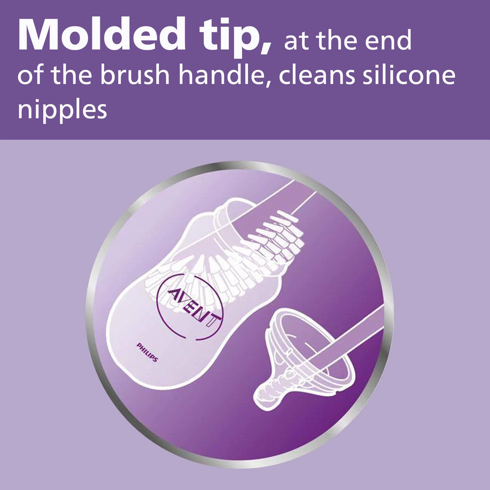 Philips Avent Brosse de Nettoyage SCF145/18 Noir