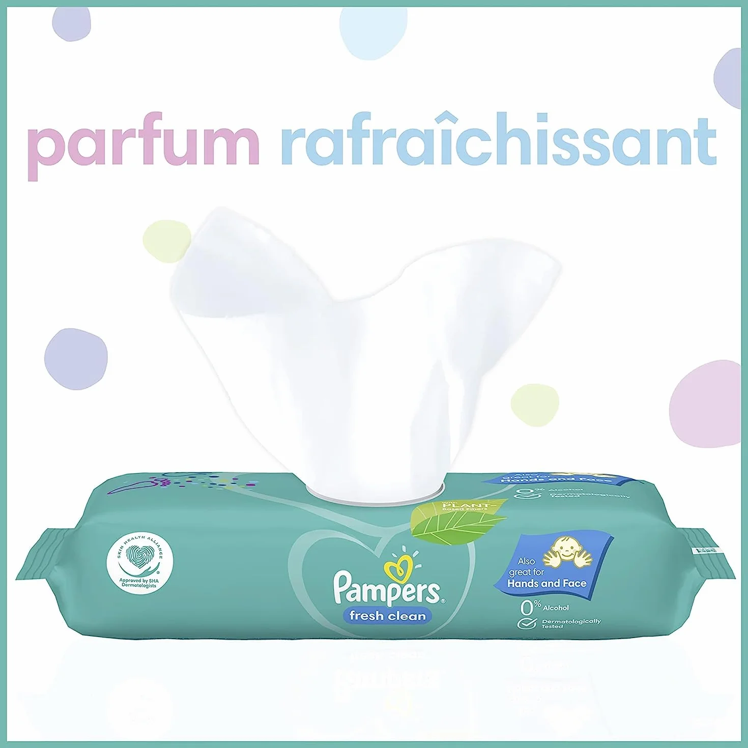 Pampers Lingettes Bébé Fresh Clean 624 Lingettes Lot de 12 x 52 Sans Alcool Testées Dermatologiquement